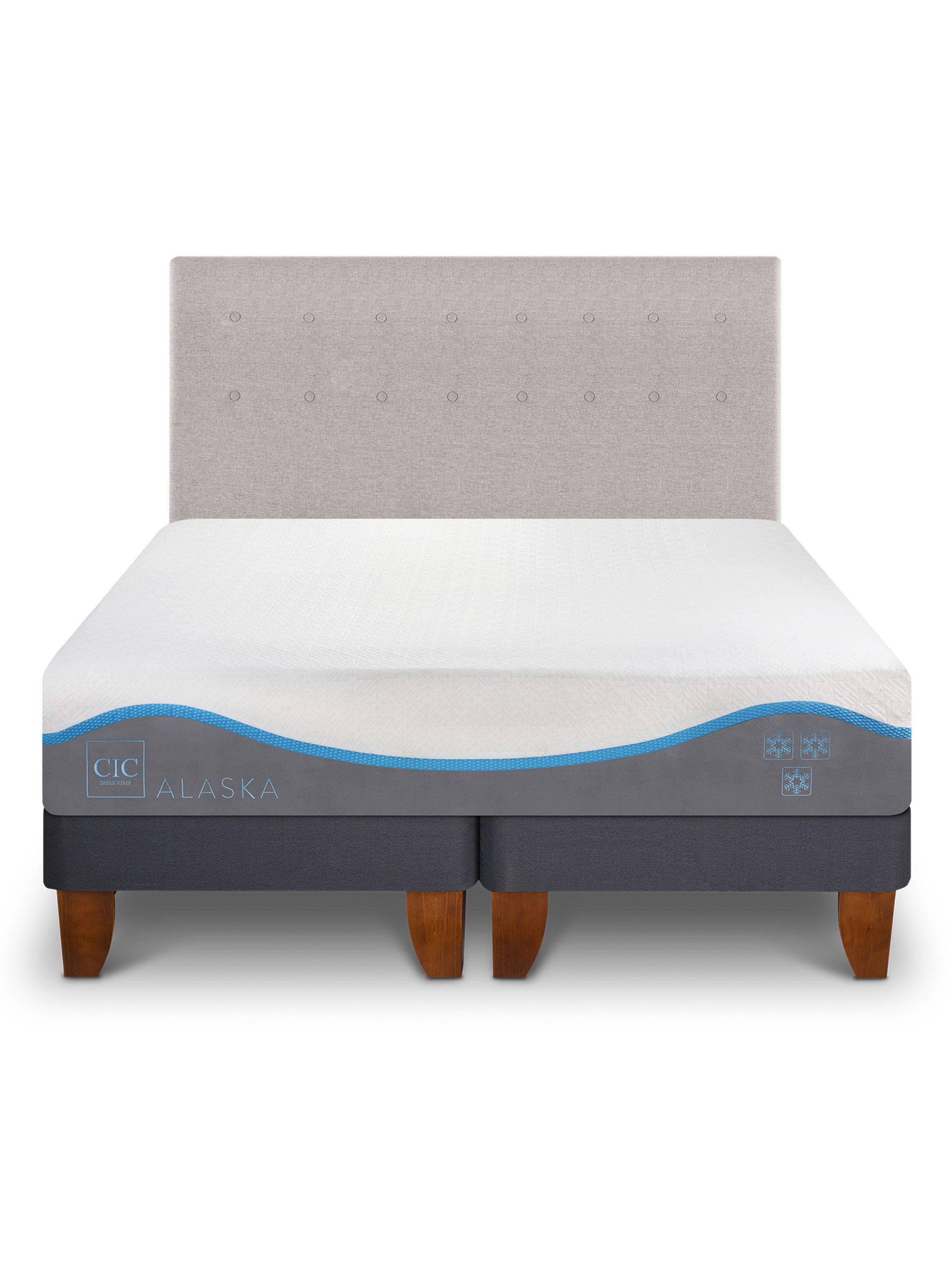 Cama Europea Alaska King + Respaldo Tigris-2