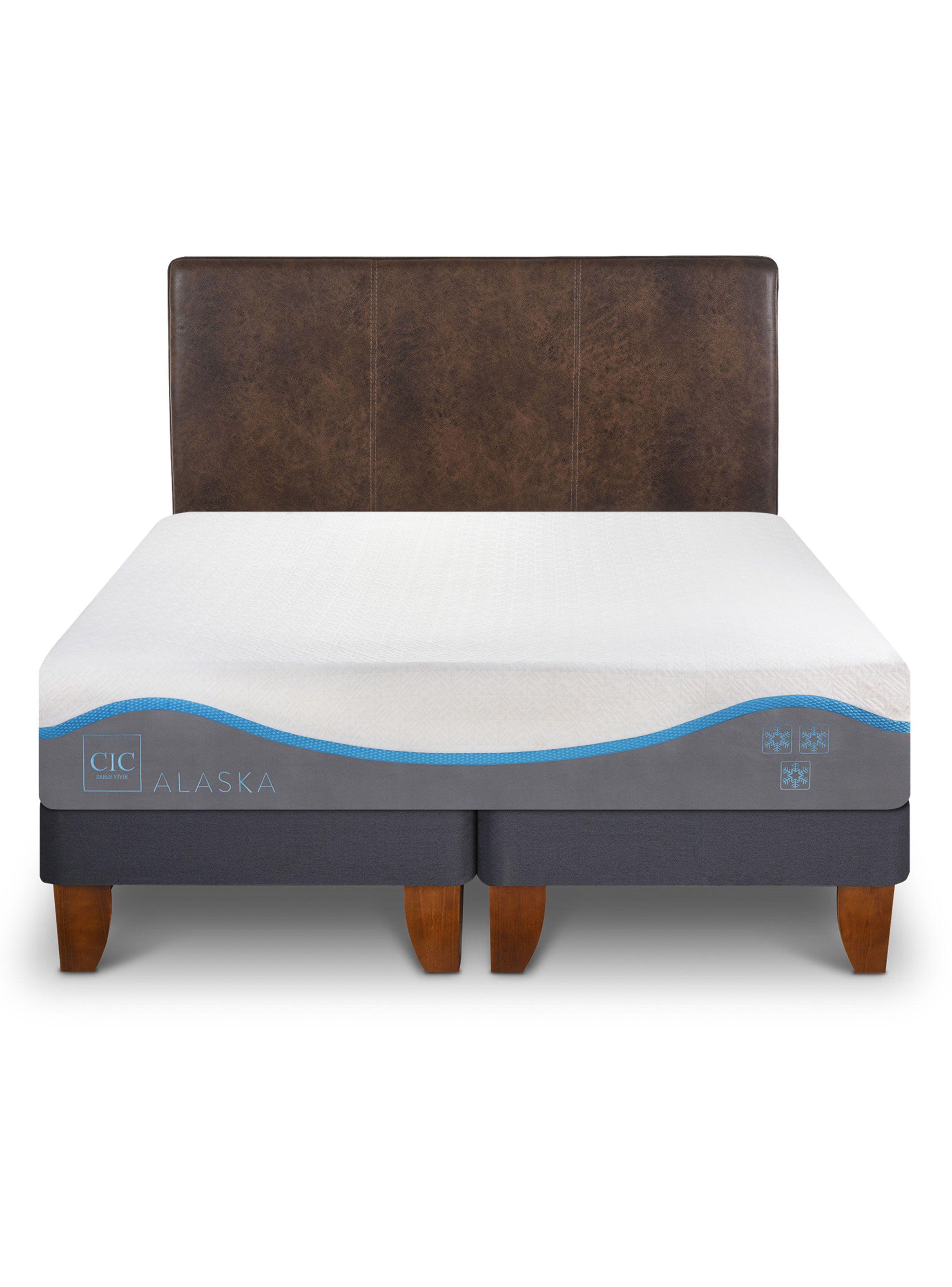 Cama Europea Alaska King + Set Muebles Eufrates-2