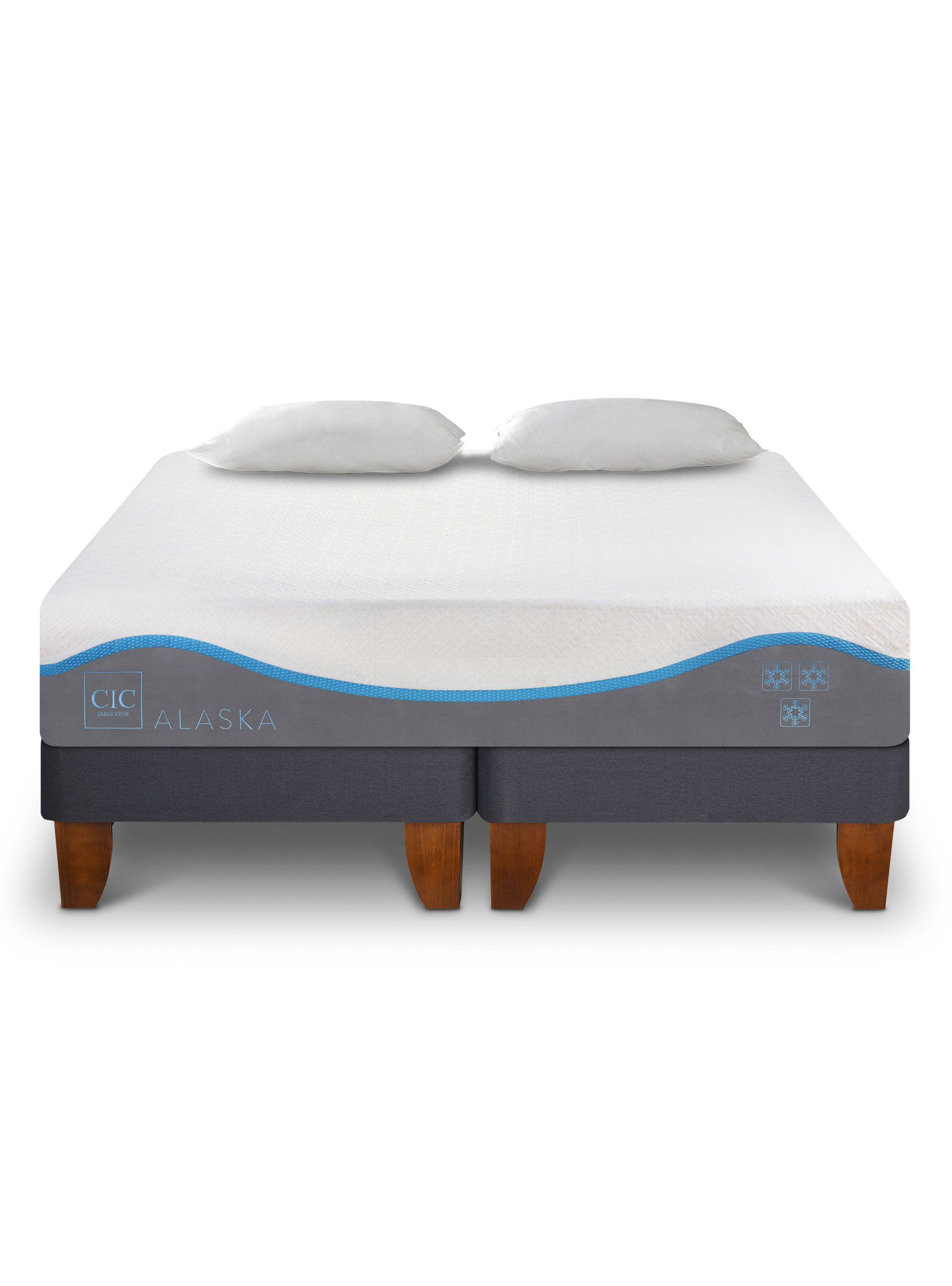 Cama Europea Alaska King + Set Muebles Milan-3