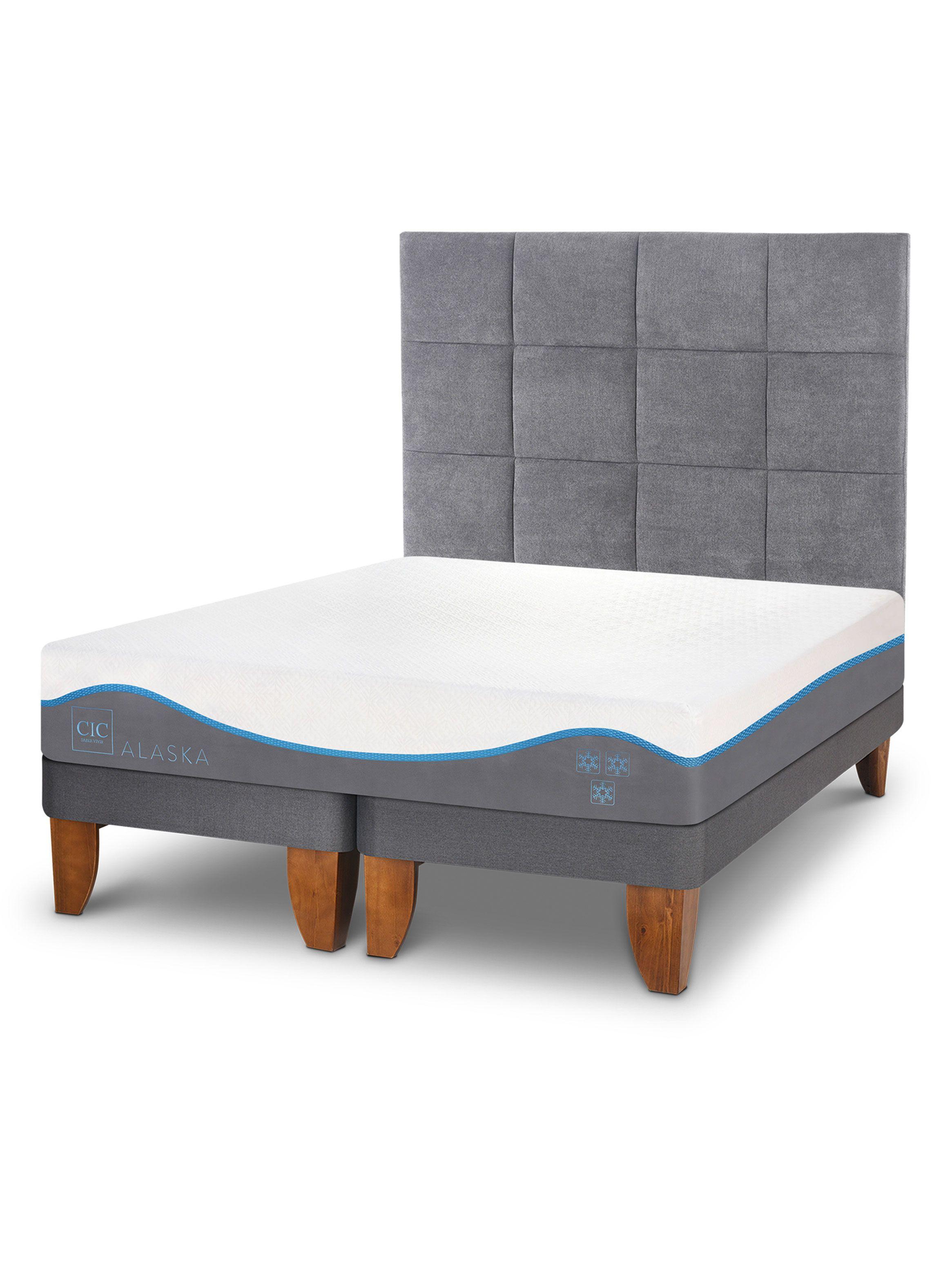 Cama Europea Alaska King + Respaldo Tamesis-2