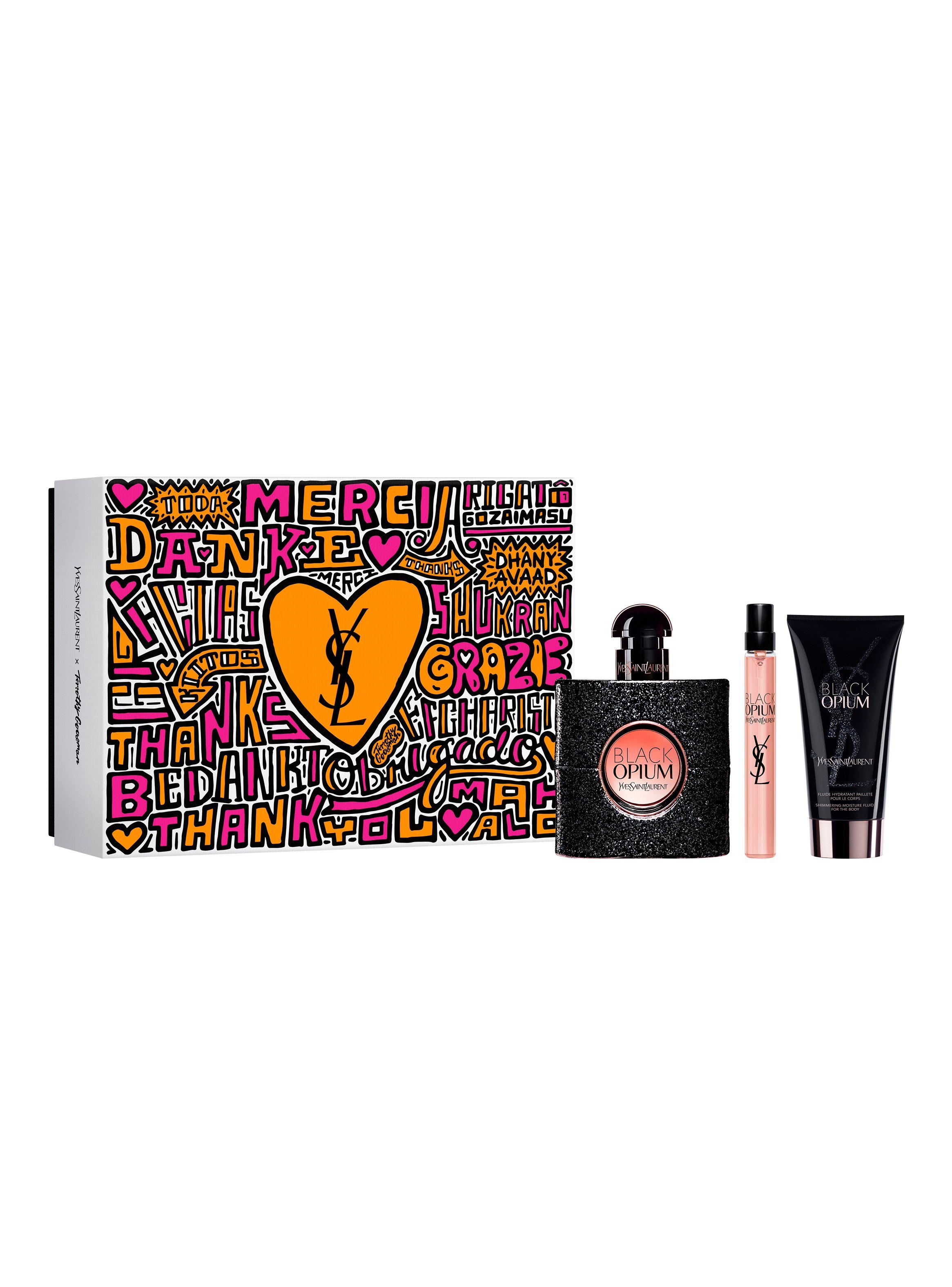 Set Perfume Black Opium EDP Mujer 50 ml + Mini 10 ml + Body Lotion 50 ml-1
