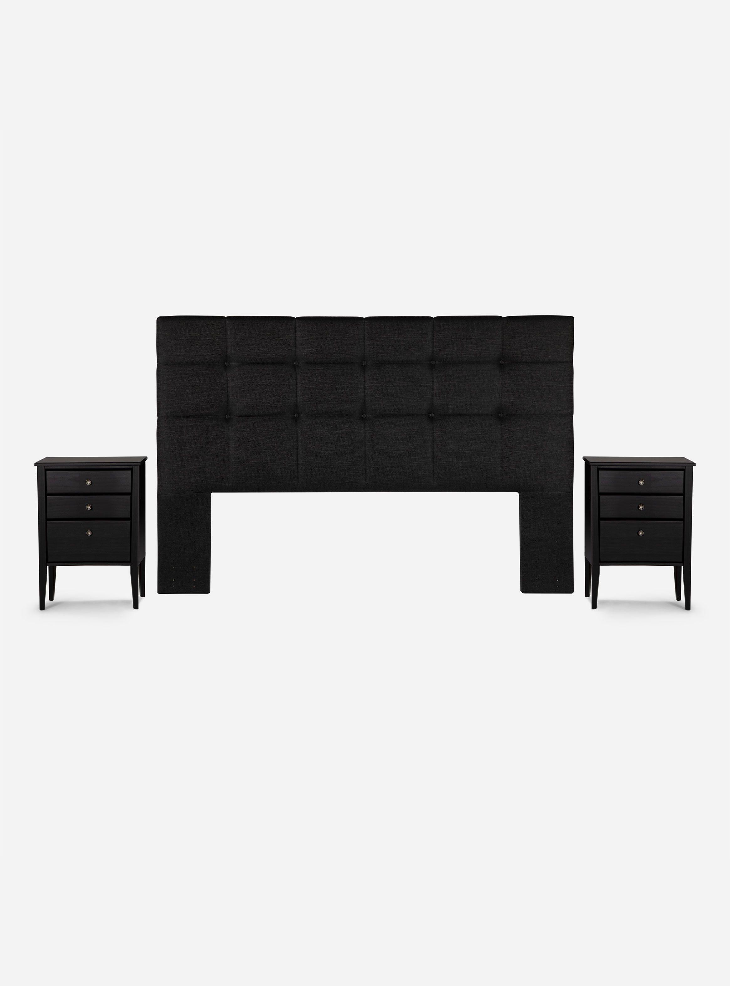 Cama Europea Indie King + Set de Muebles Issey-2