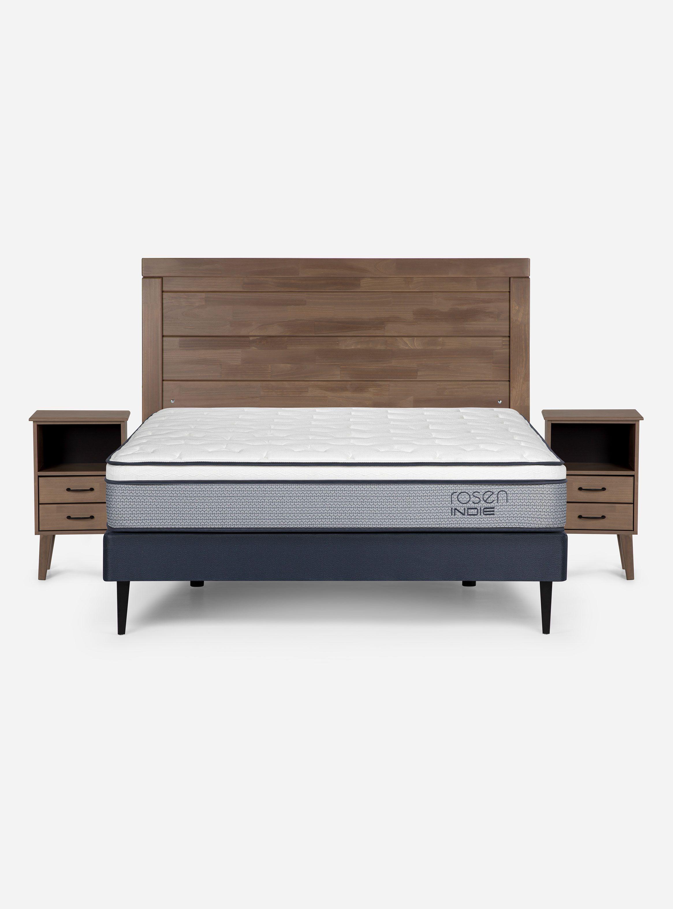 Cama Europea Indie 2 Plazas + Set Muebles Sicillia-1