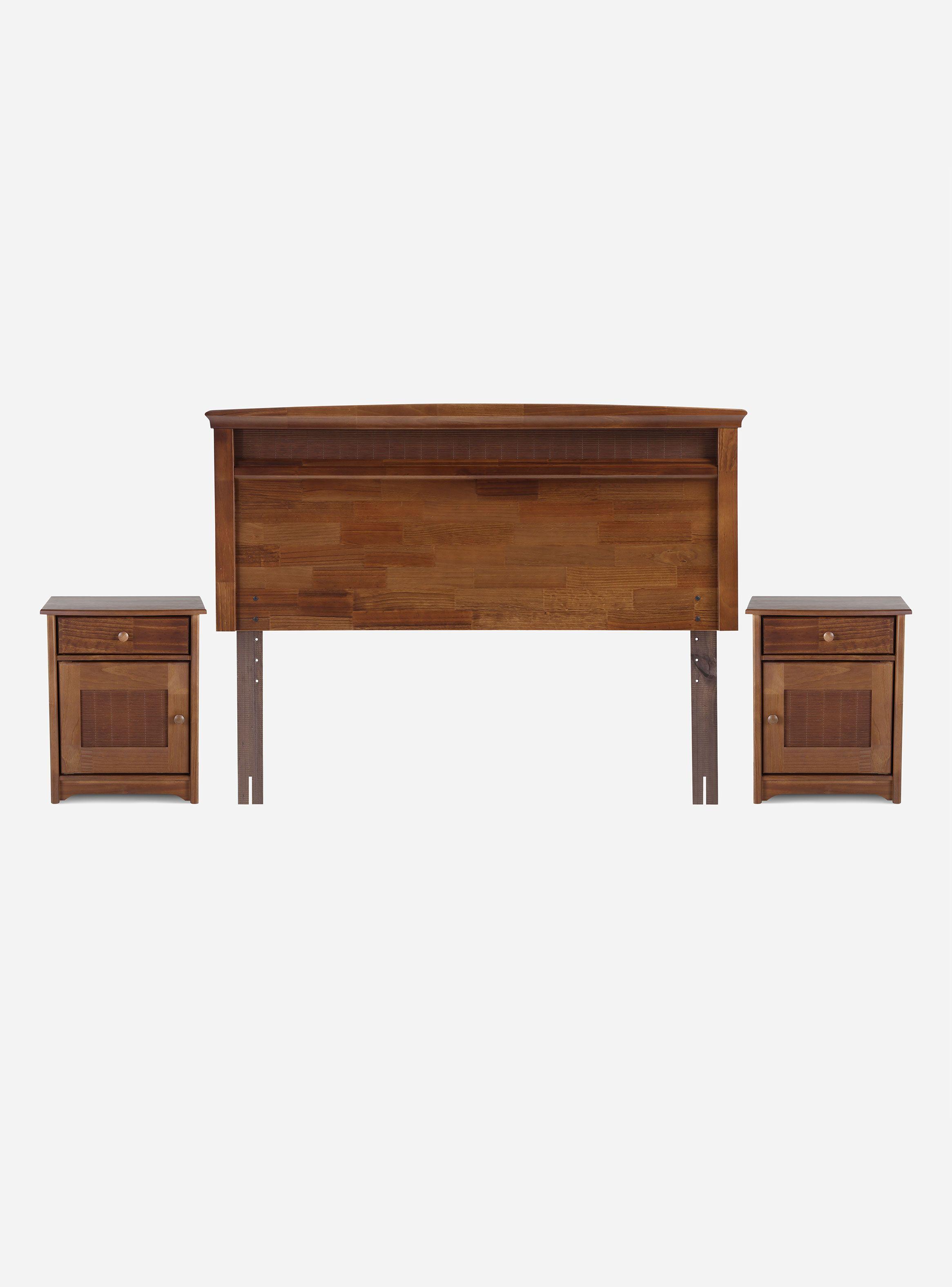 Cama Europea Indie 2 Plazas + Set Muebles Vene-2