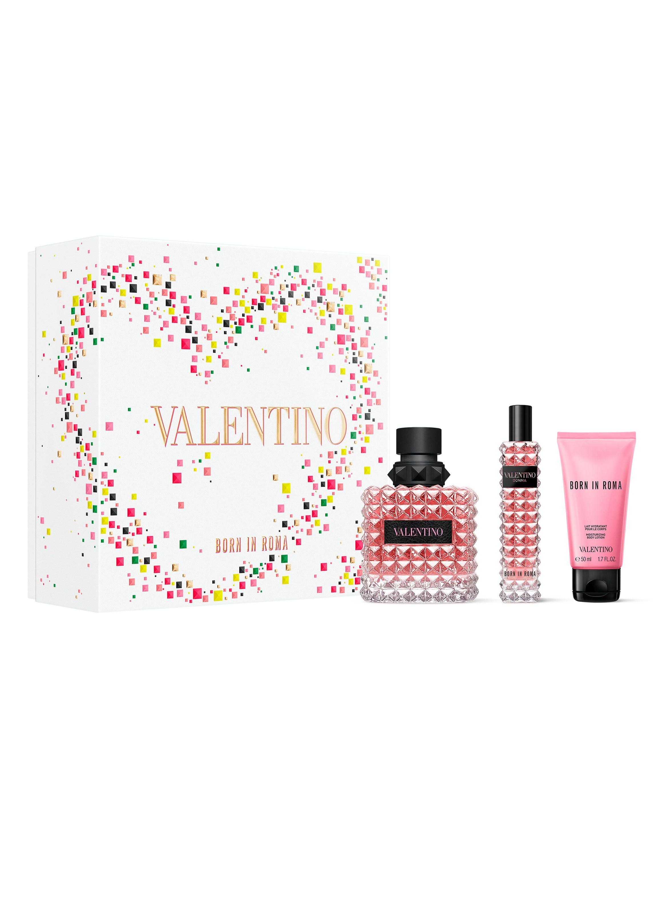 Set Perfume Valentino Born in Roma Donna EDP Mujer 100 ml + EDP 15 ml + Body Lotion 50 ml-1