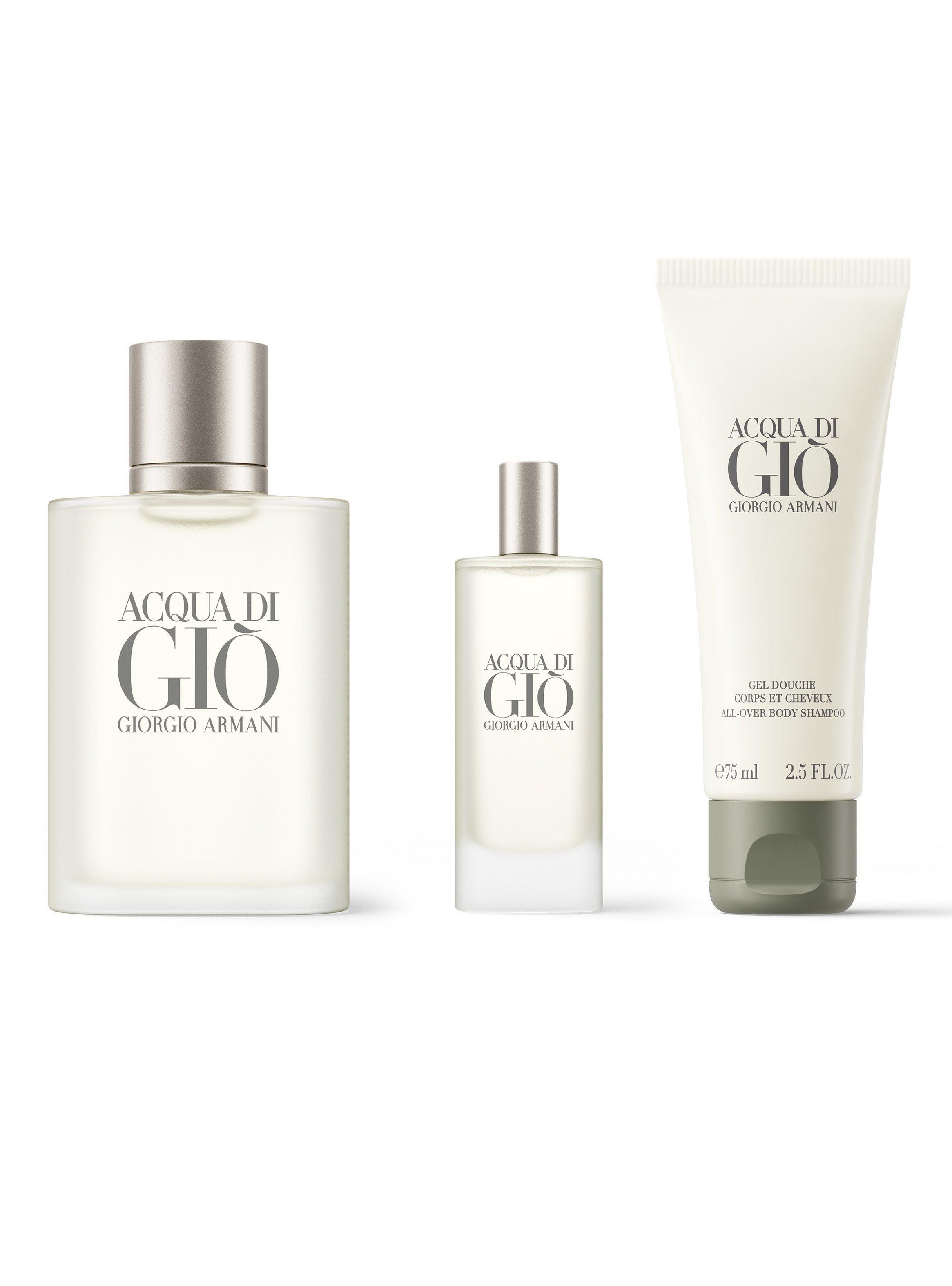 Set Perfumes Acqua Di Gio EDT Hombre 100 ml + EDT 15 ml + Shower Gel 75 ml-0
