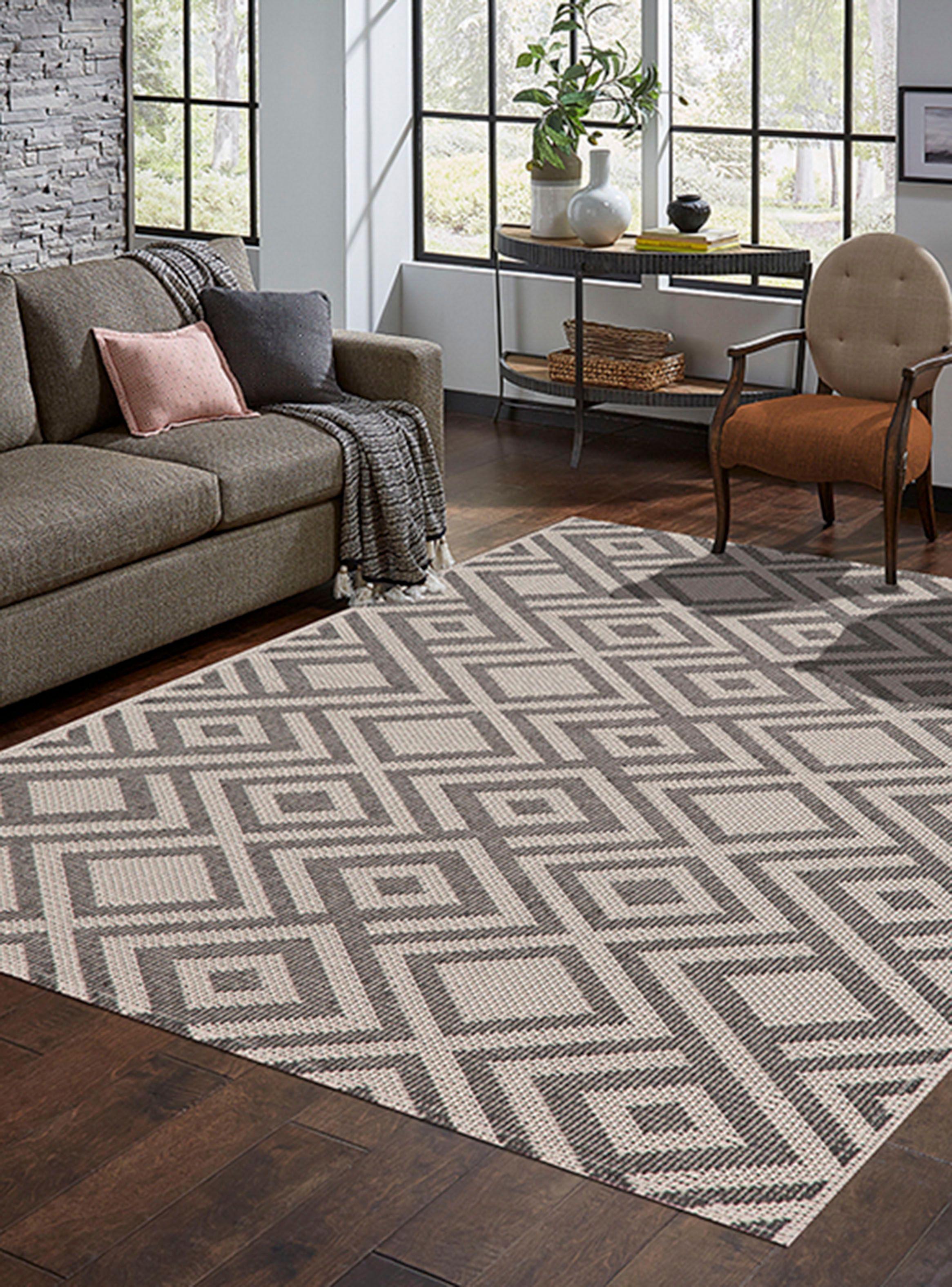 Alfombra Cotton Kali 160 x 230 cm Gris Claro-2