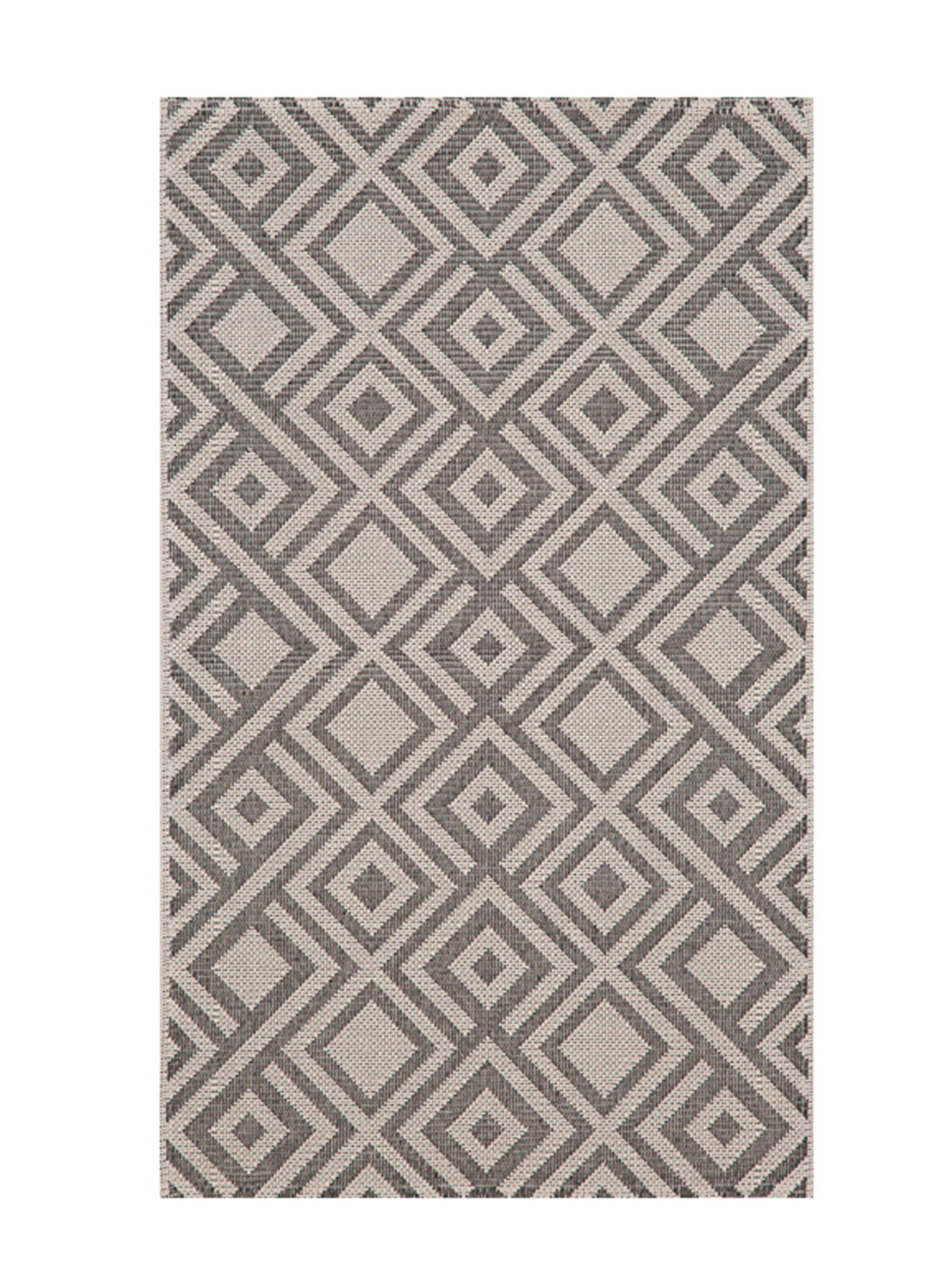 Alfombra Cotton Kali 160 x 230 cm Gris Claro-0