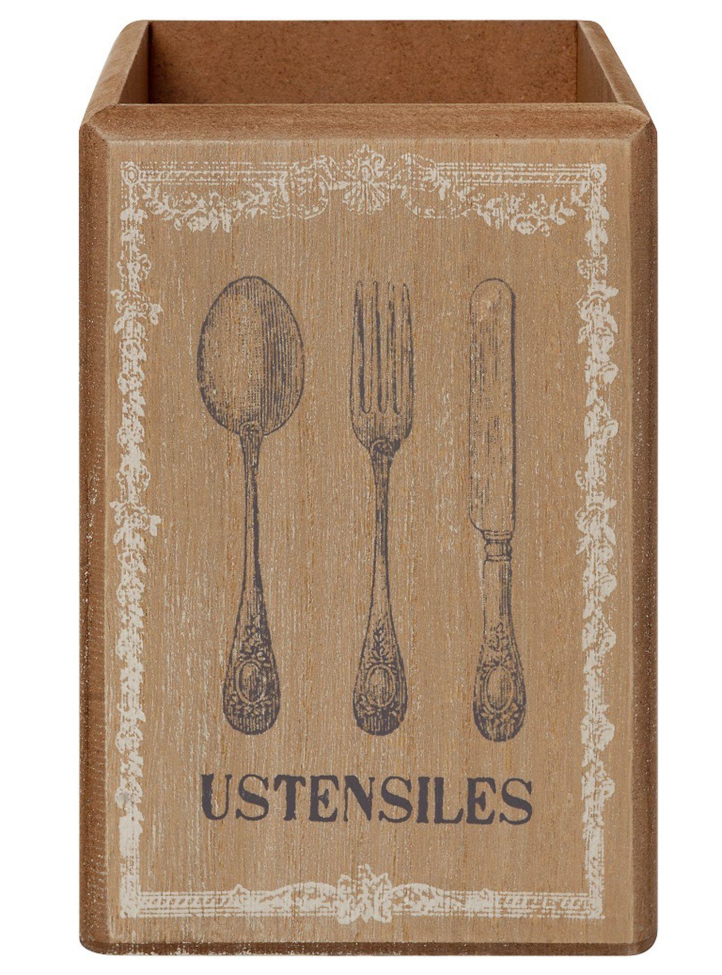 Caja Organizadora Madera Porta Cubiertos-0