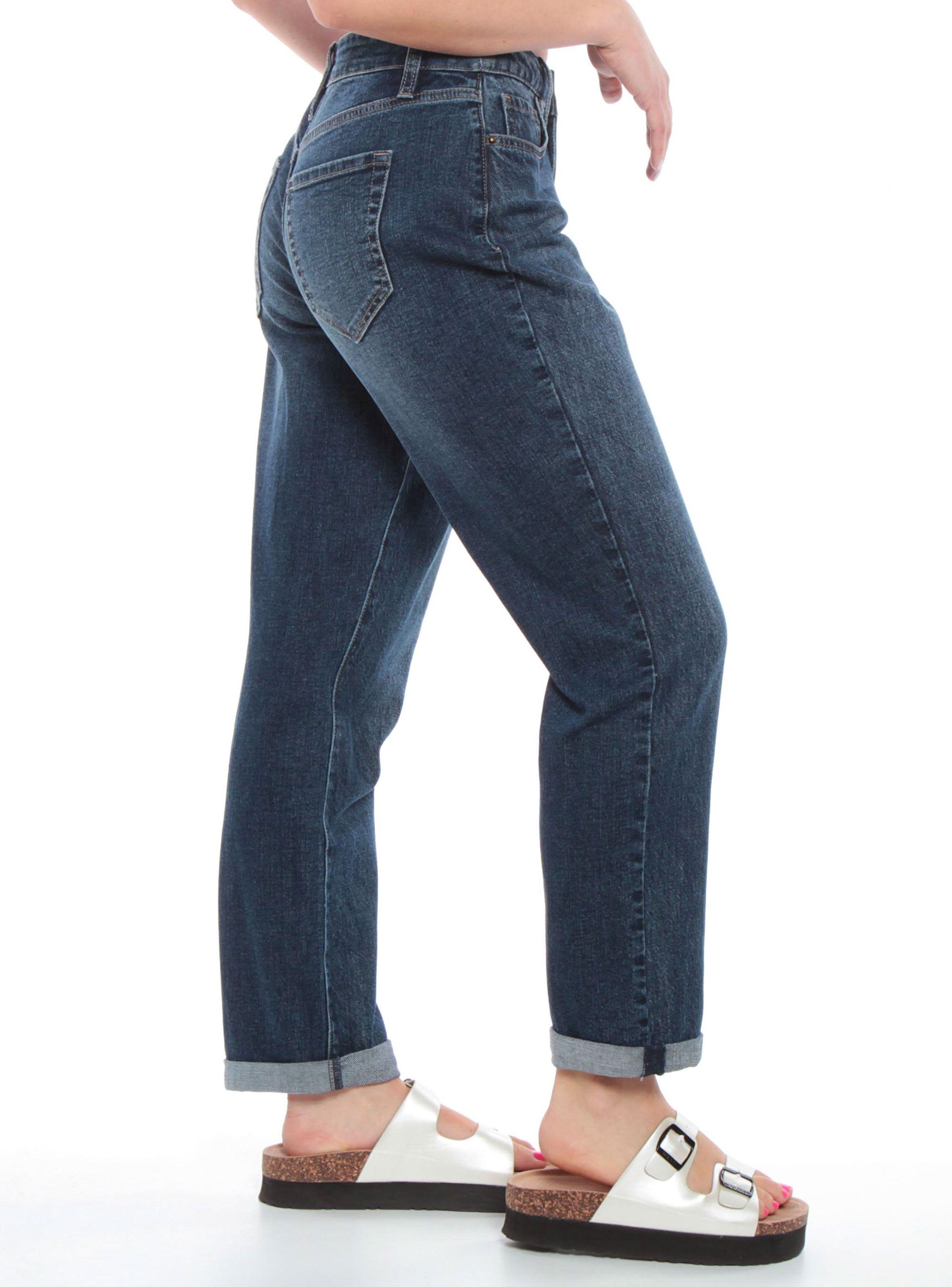 Jeans Crop Pretina 1 Botón Cropped-1
