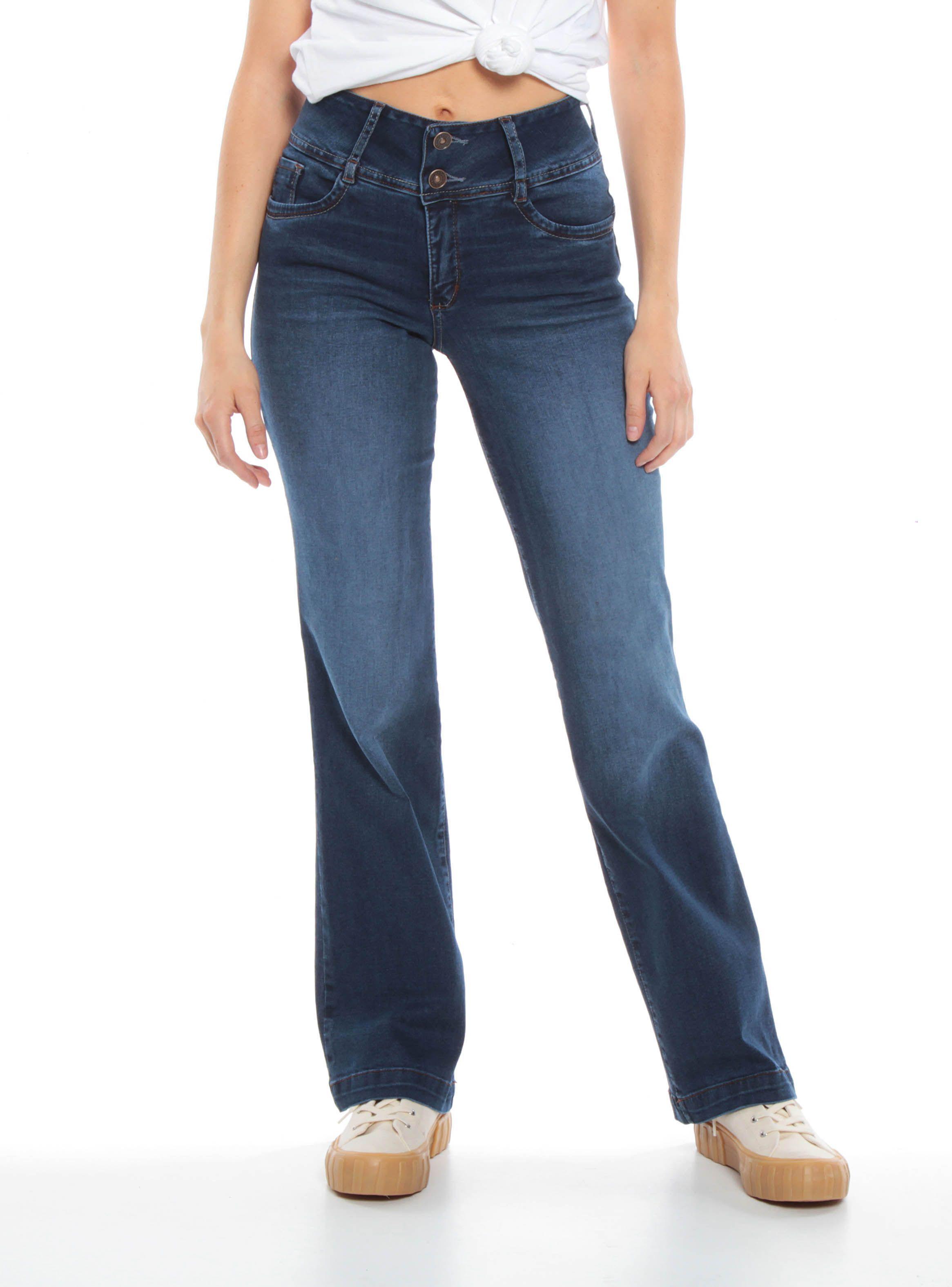 Jeans Recto Pretina Ancha con Cierre-0