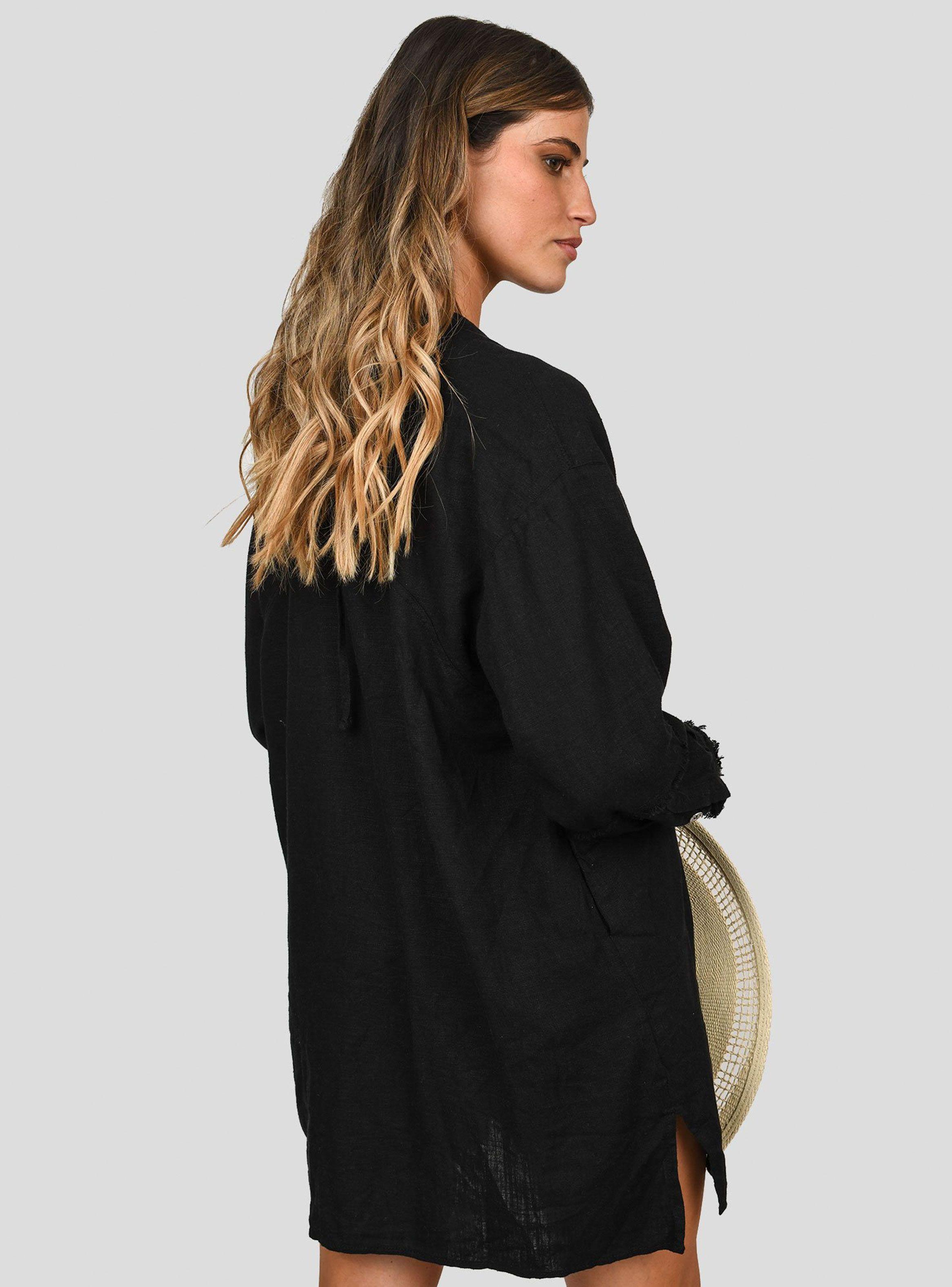Blusa Oversized Pura Negra-1