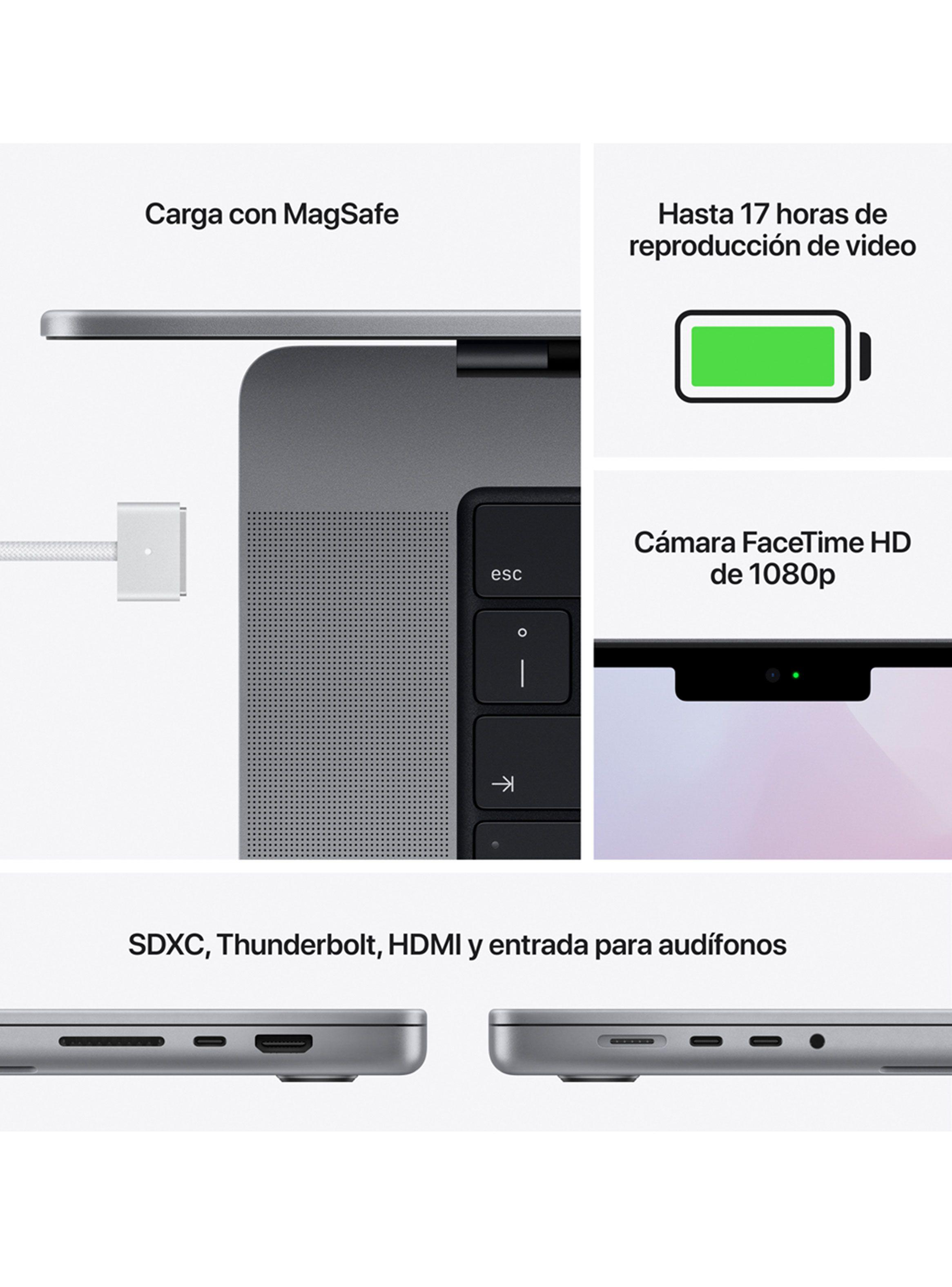 Macbook Pro MKGQ3CI/A M1 Pro 16GB RAM 1TB SSD 14" Gris Espacial-6