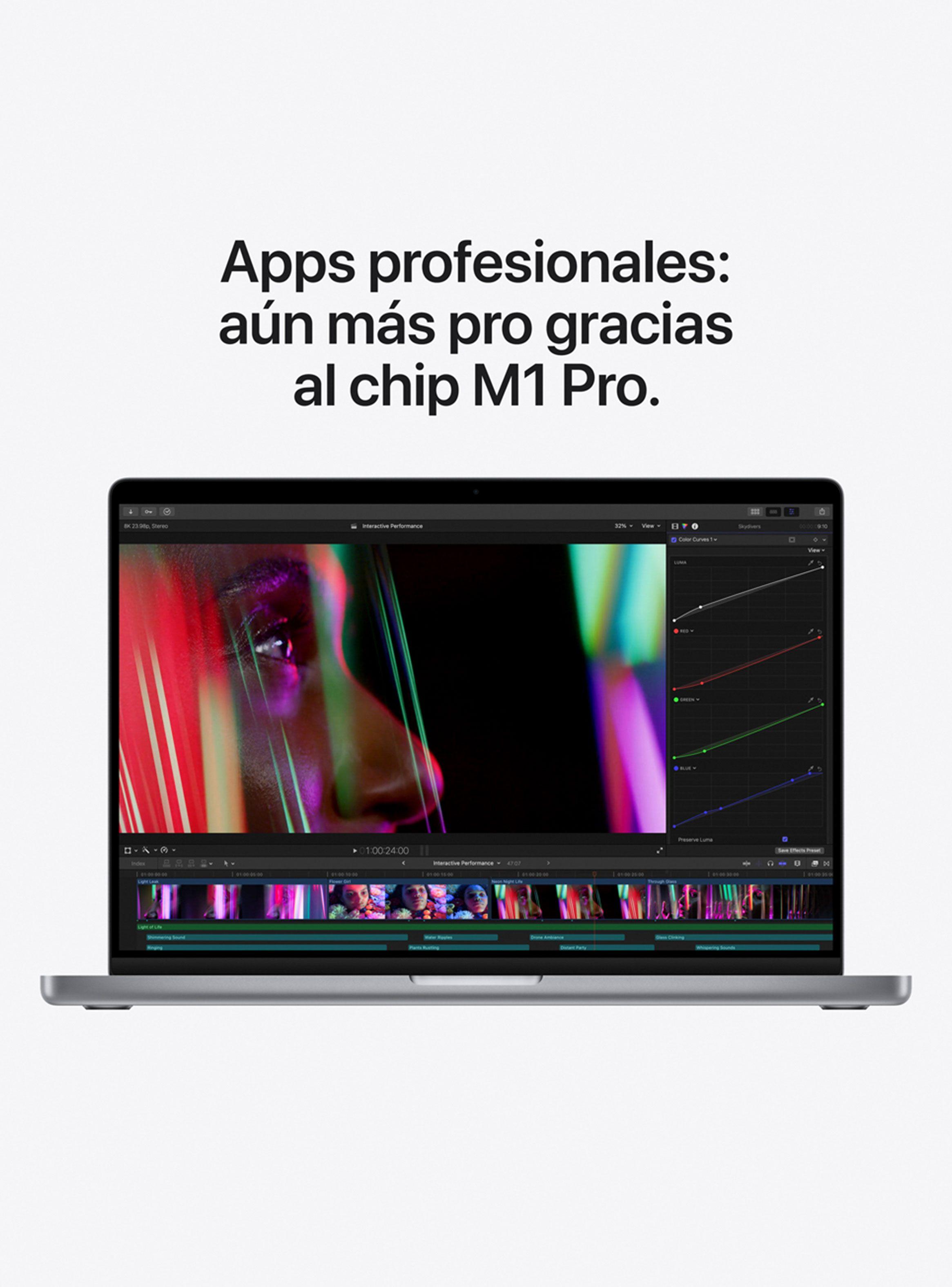Macbook Pro MKGQ3CI/A M1 Pro 16GB RAM 1TB SSD 14" Gris Espacial-5