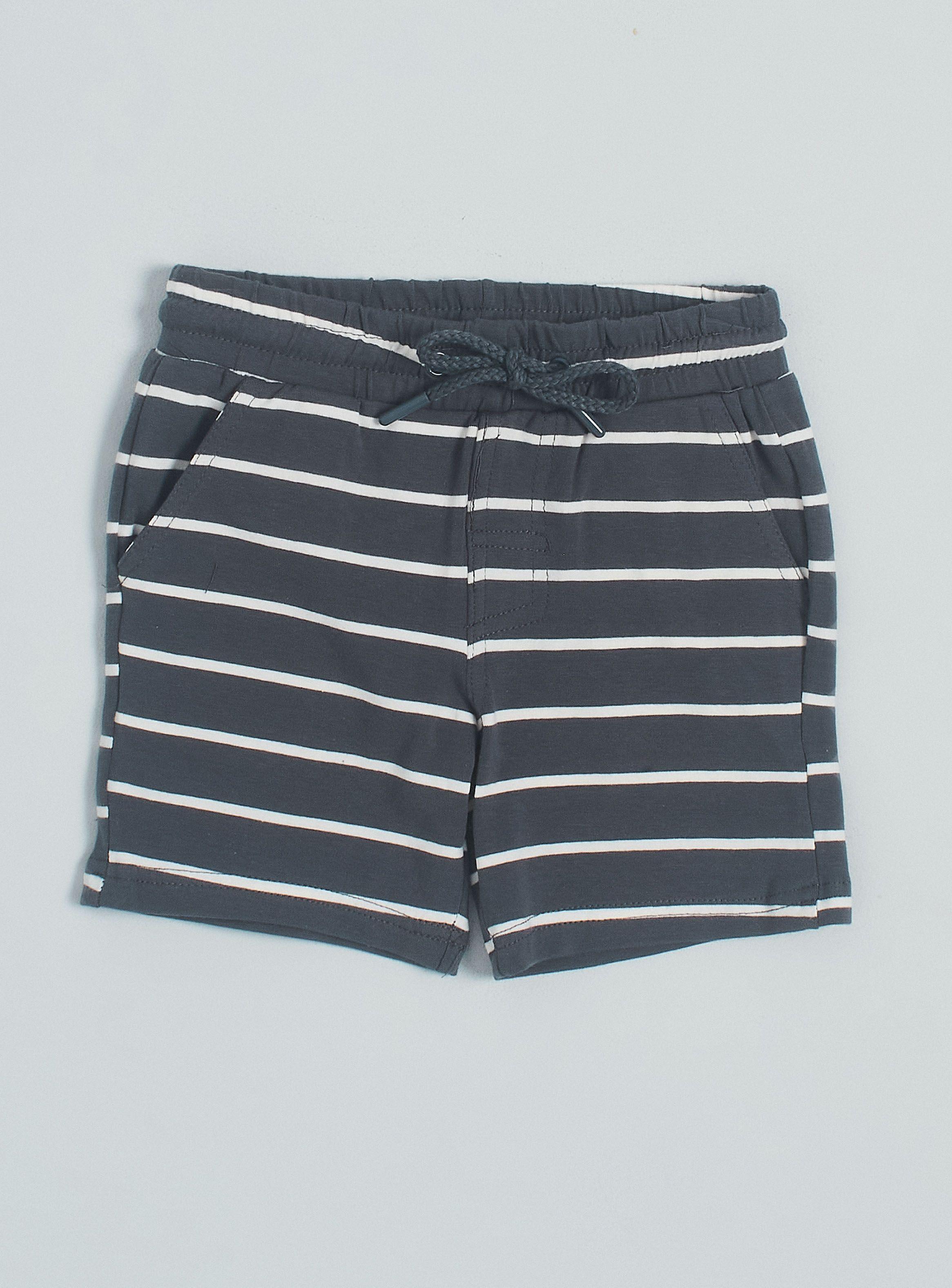 Short Rayas Gris-0