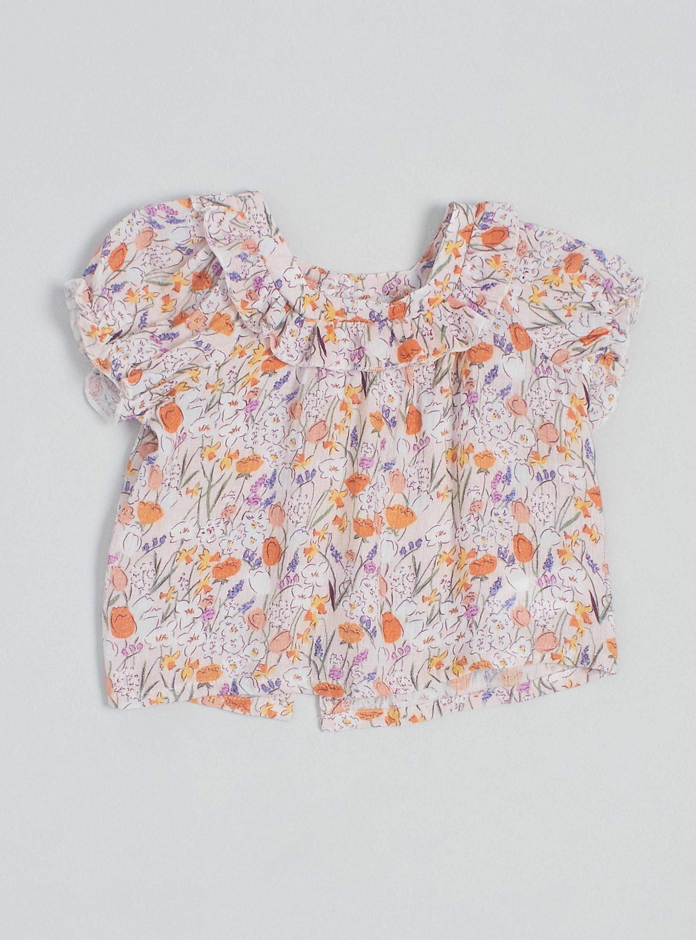 Blusa con Botones Ecru-0
