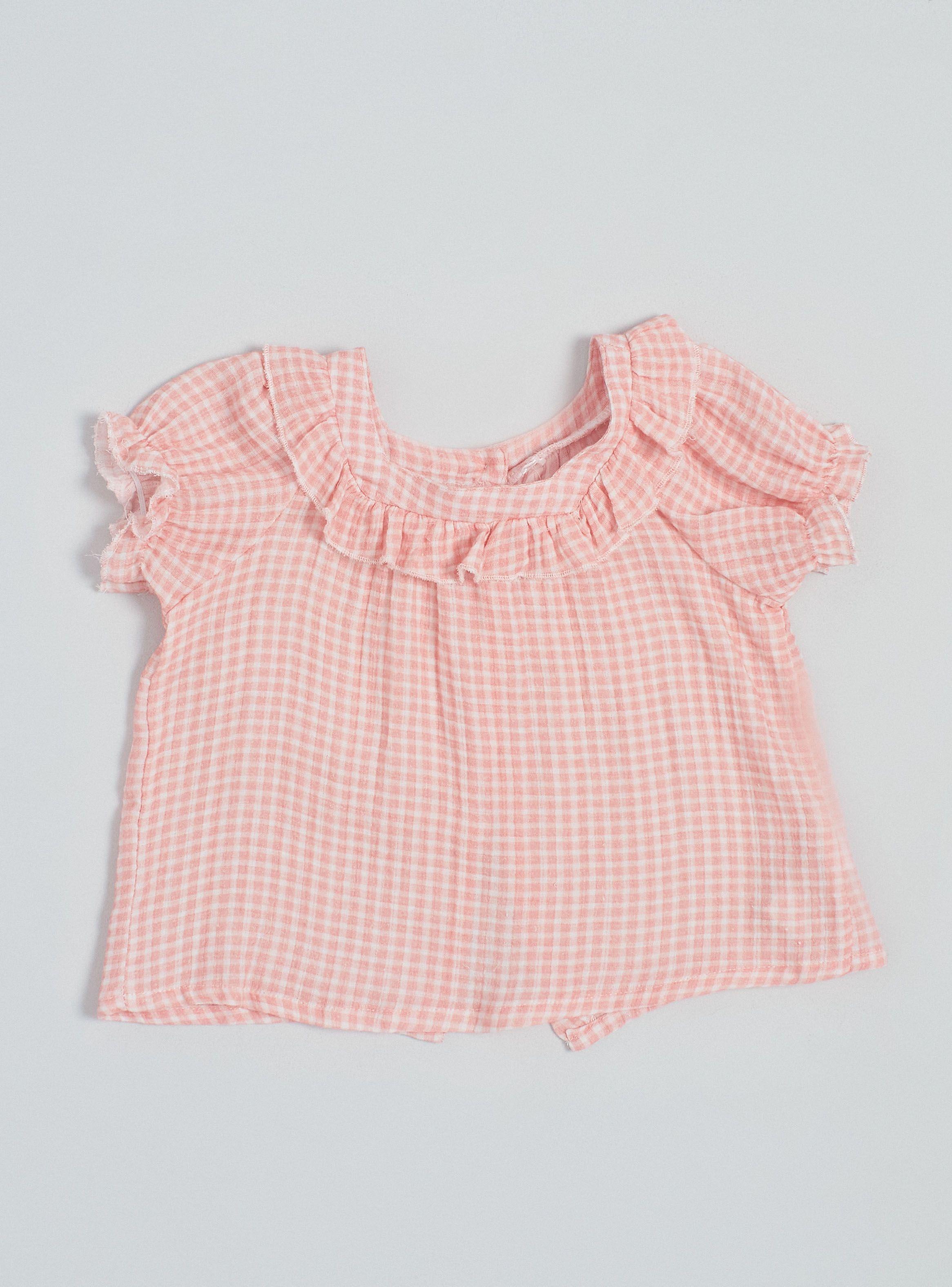 Blusa con Botones Ecru-0