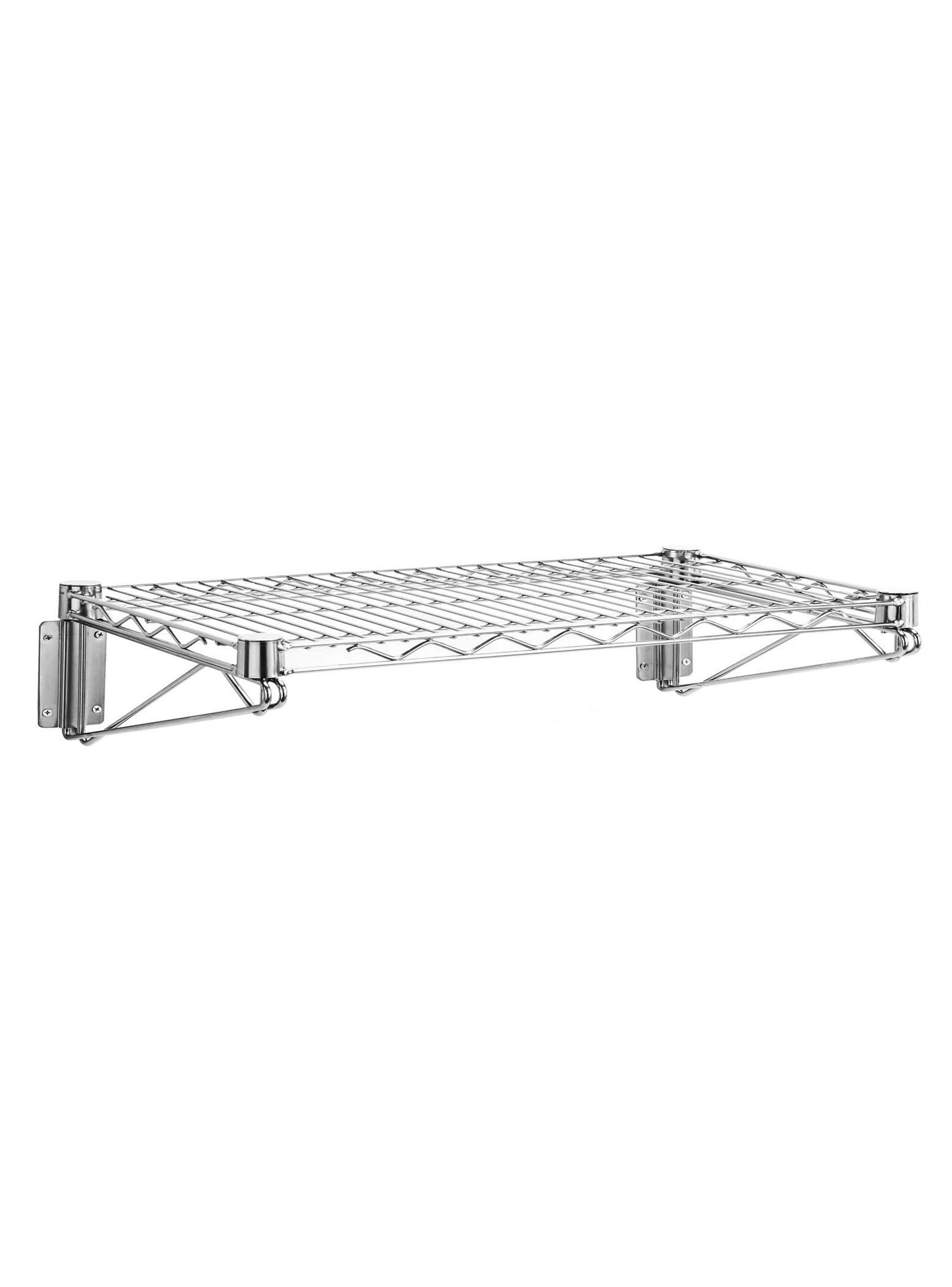 Repisa para Muro Acero Cromado 36 x 107 cm-0