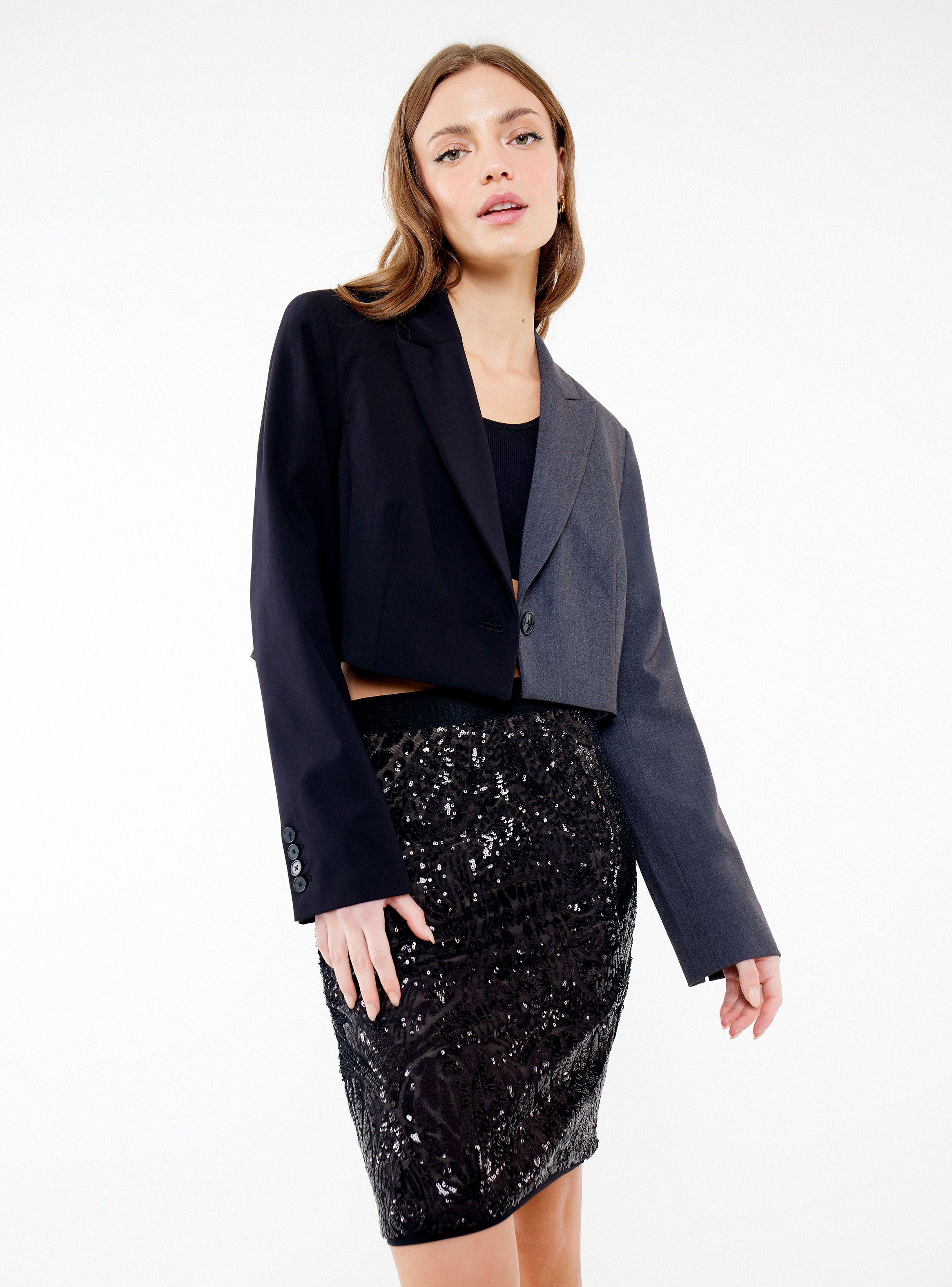 Falda Bcbg Lentejuelas Talla 36-0