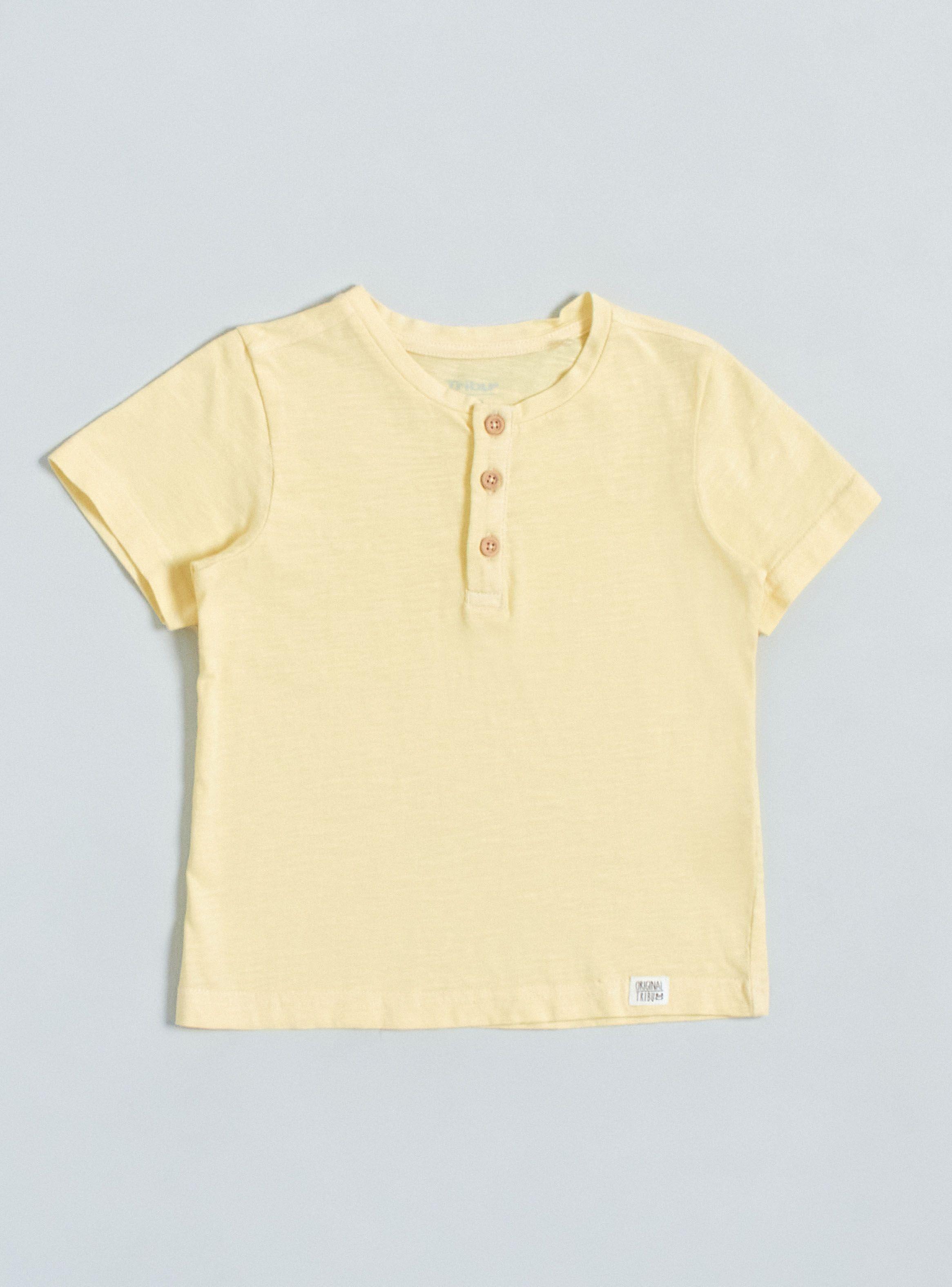 Polera Lisa con Botones Delantero 1-0