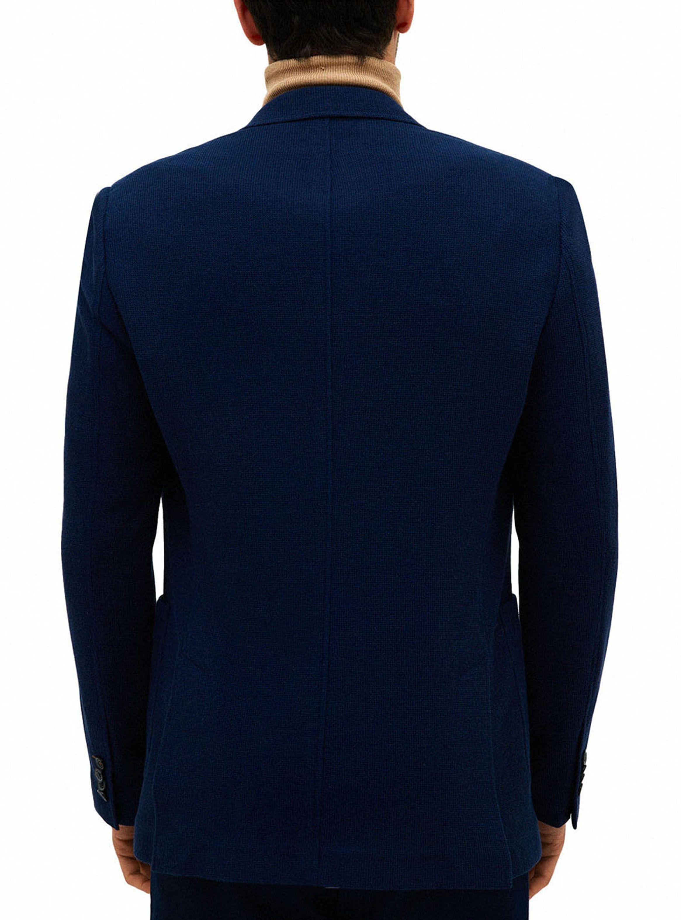 Chaqueta Casual Knit Marino-1