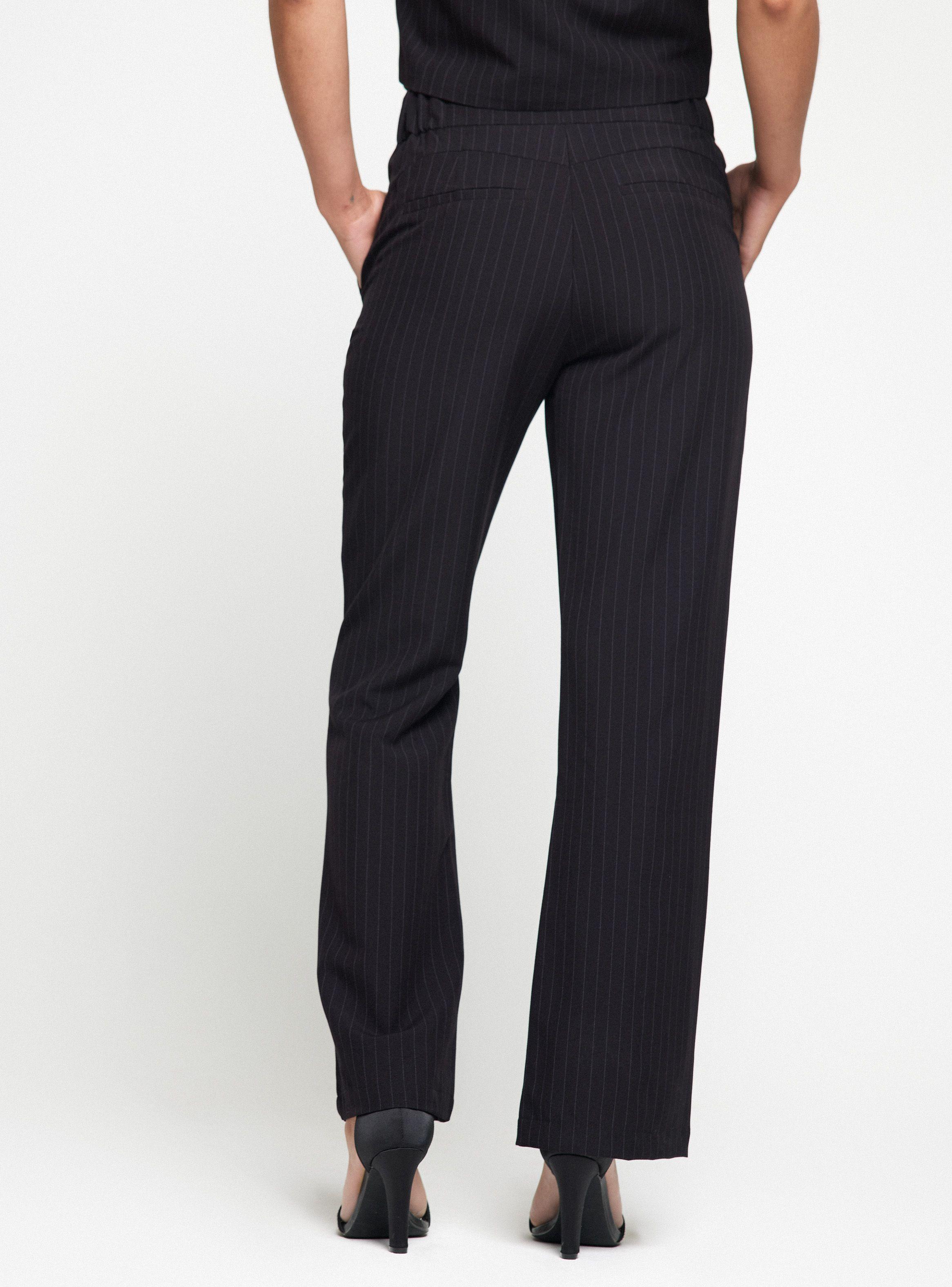Pantalón de Vestir Rayado Cintura Elástica Calce Modelador-1