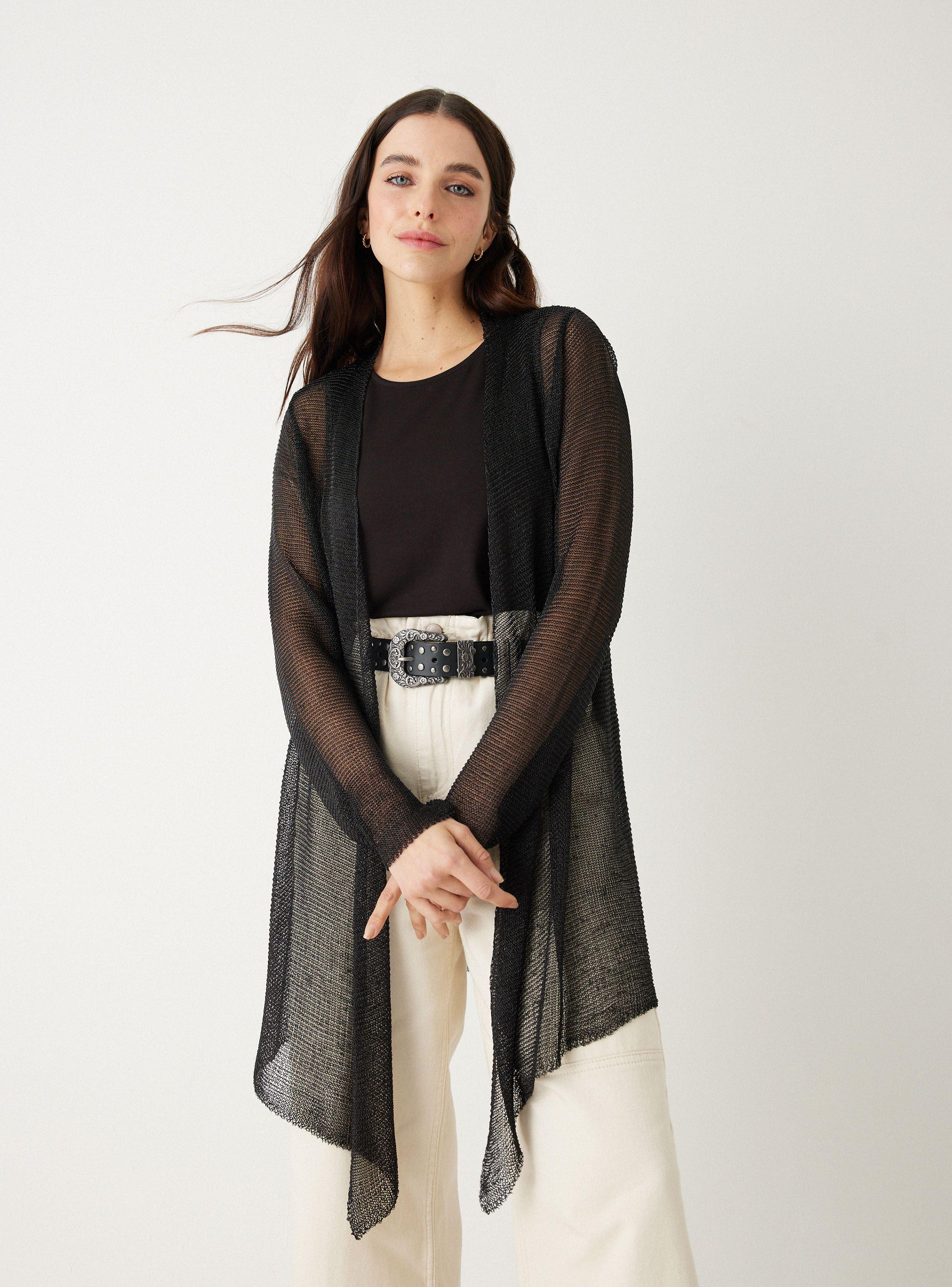 Blusa Tejido con Cinta Metalizada-0
