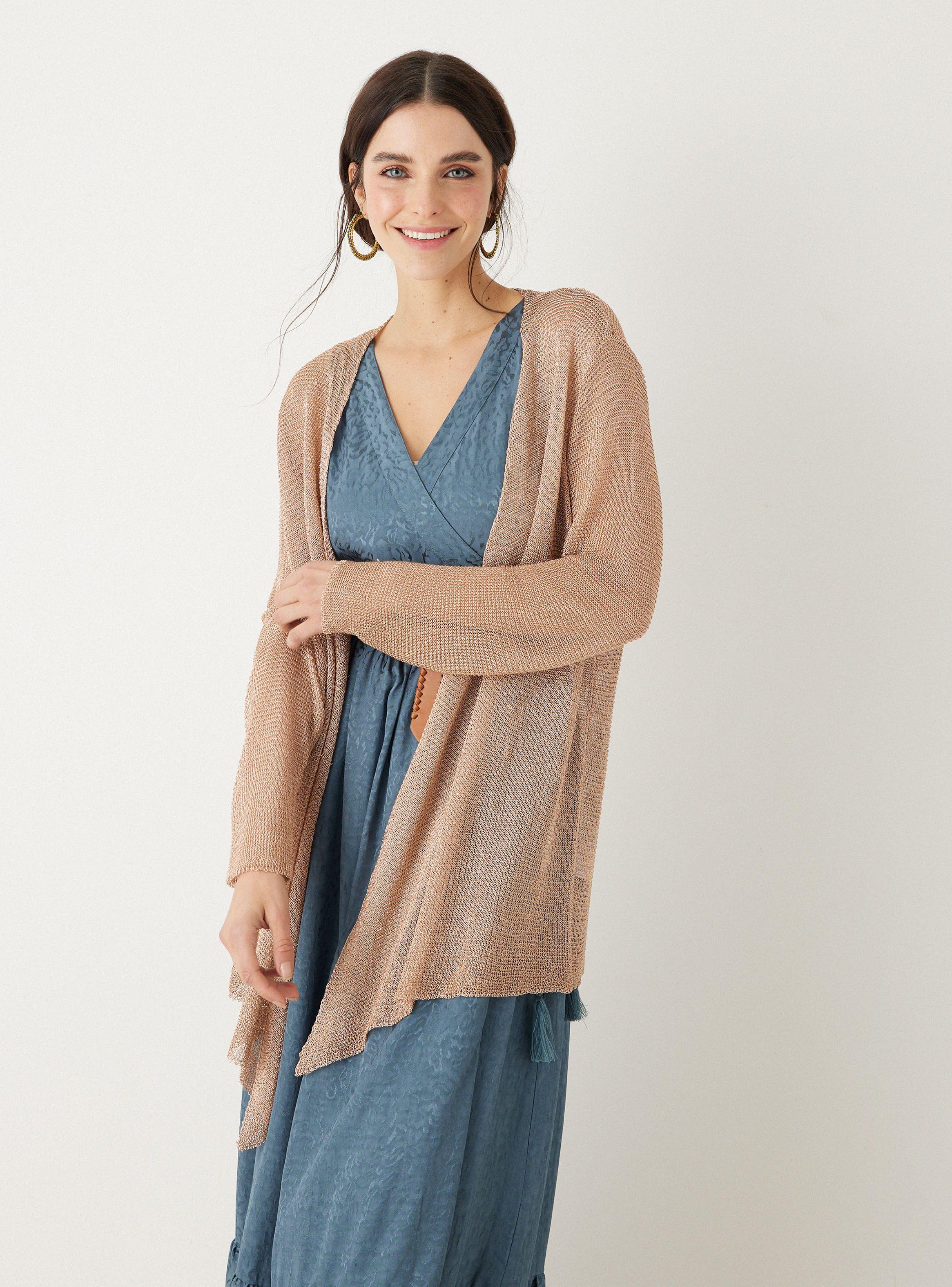 Blusa Tejido con Cinta Metalizada-0