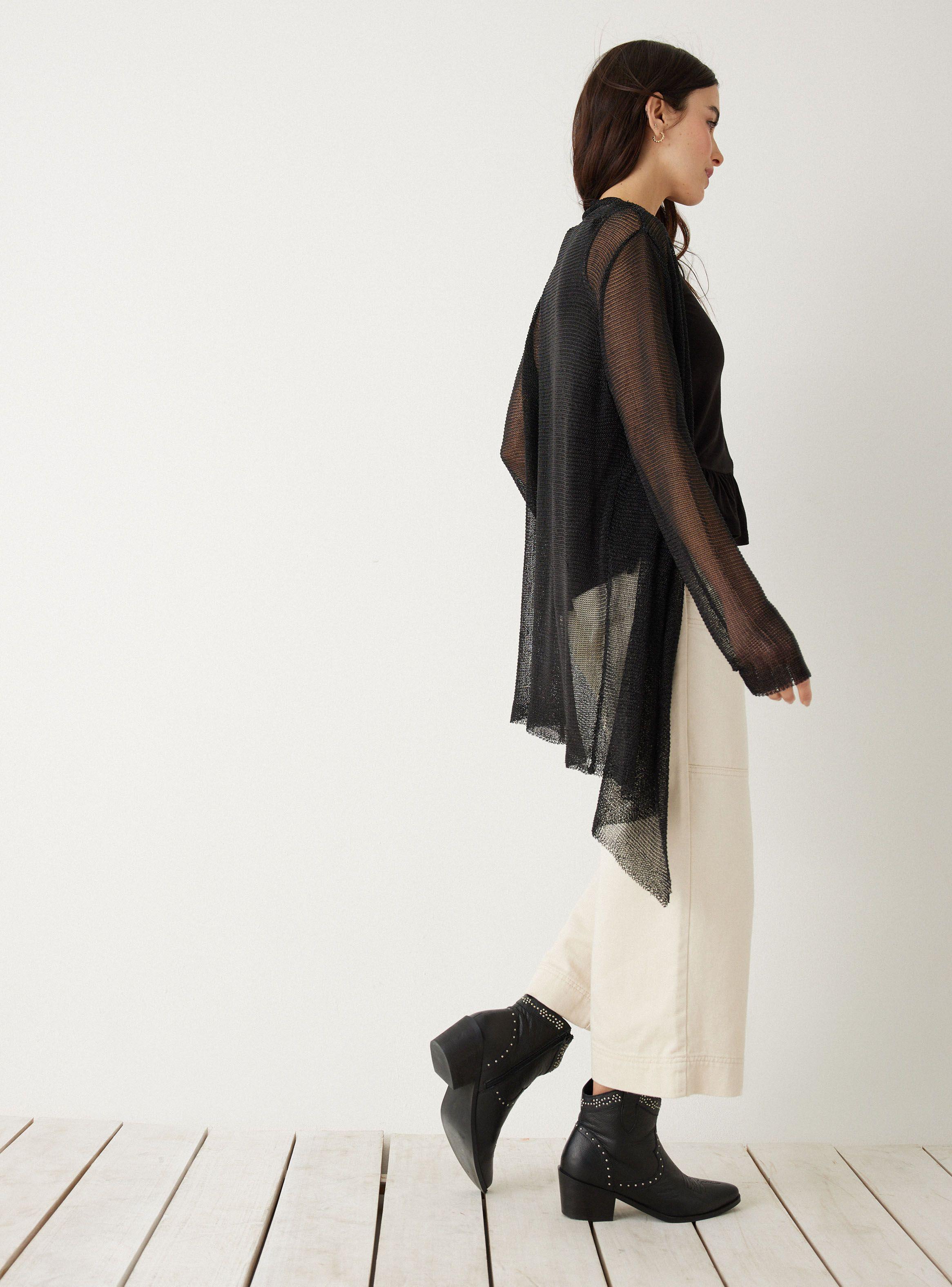 Blusa Tejido con Cinta Metalizada-5