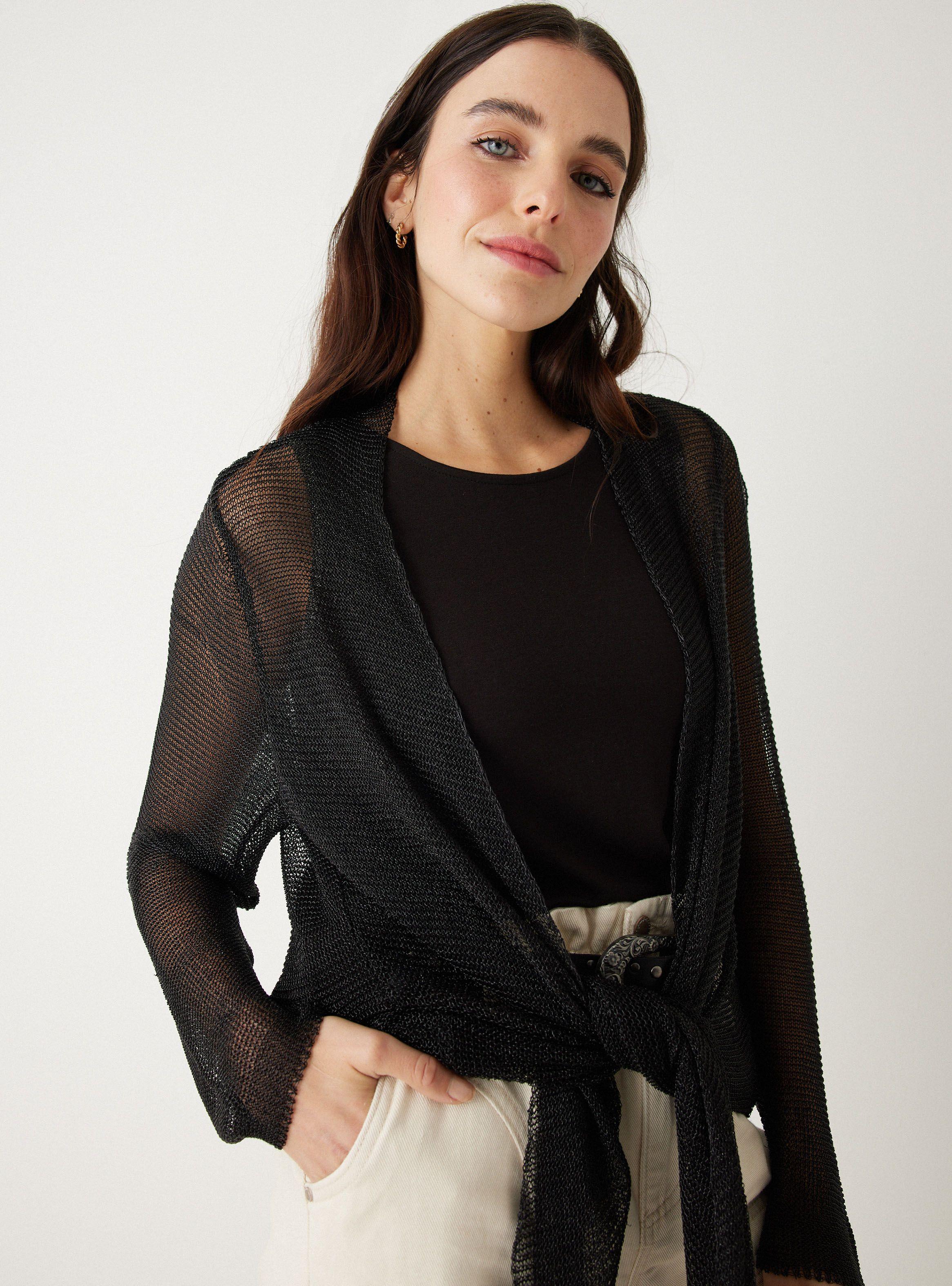 Blusa Tejido con Cinta Metalizada-2