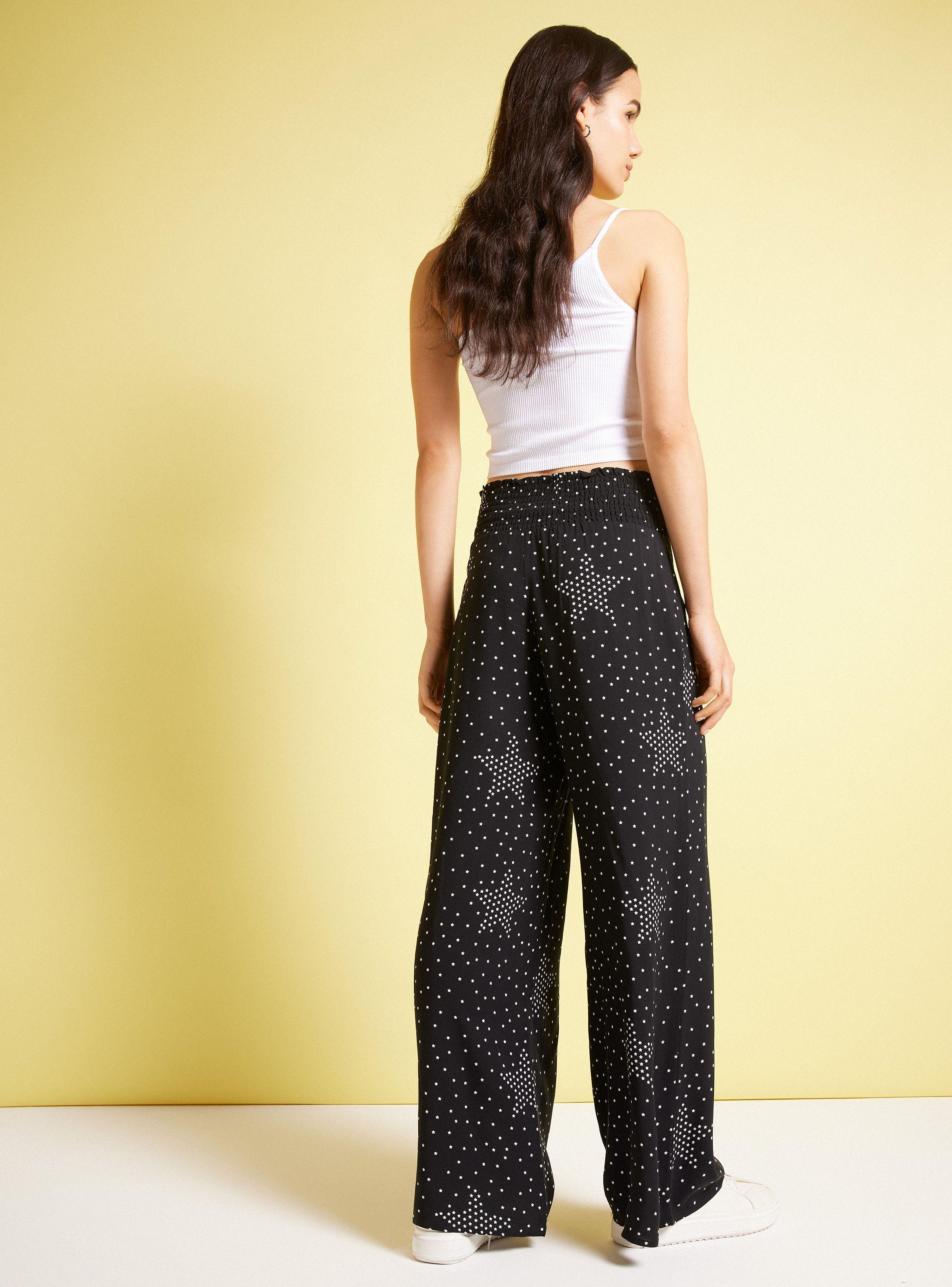 Pantalón Cintura Alta Elasticada Bota Ancha-5