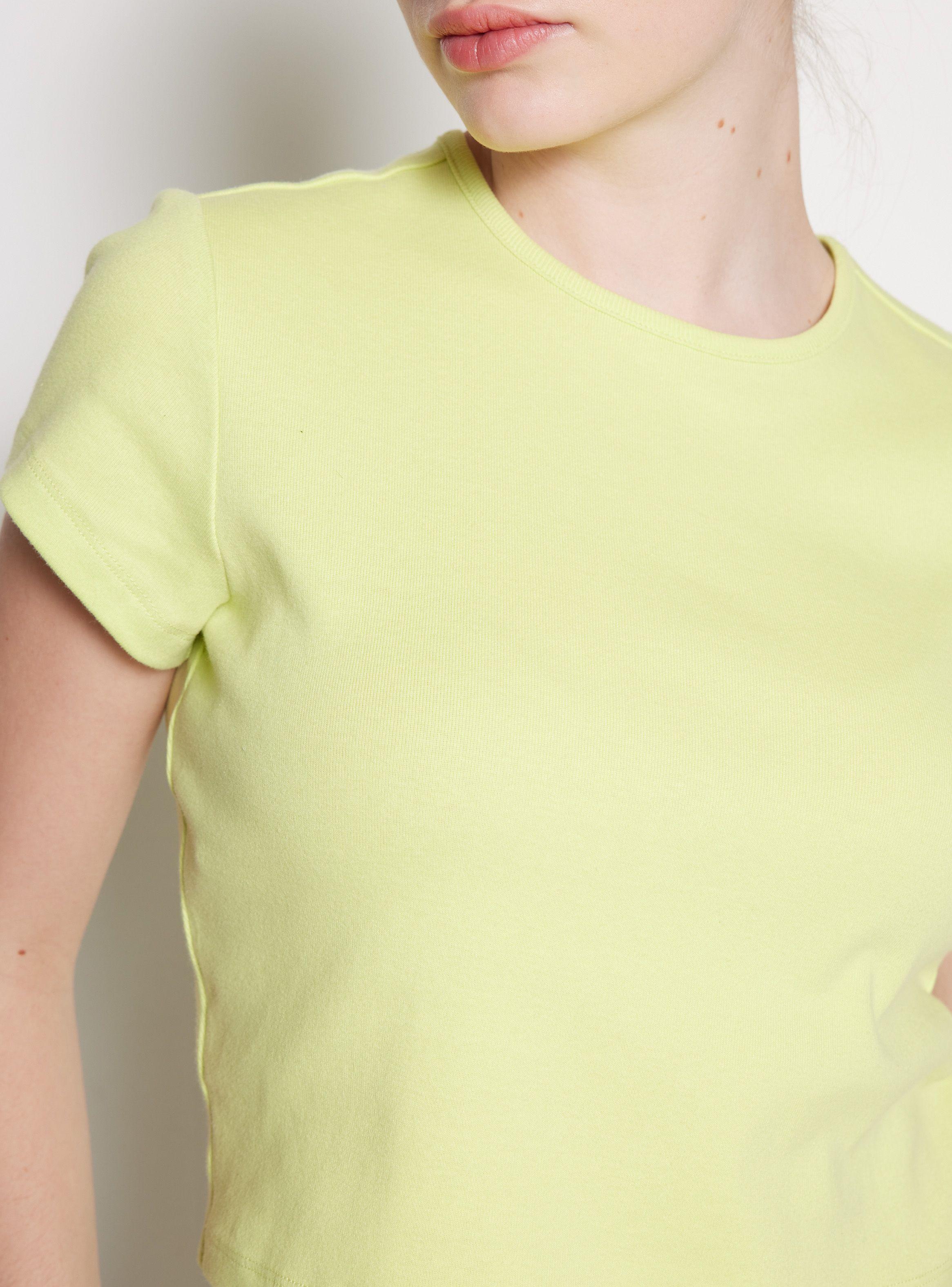 Polera Básica Lisa Manga Corta y Cuello Redondo-3
