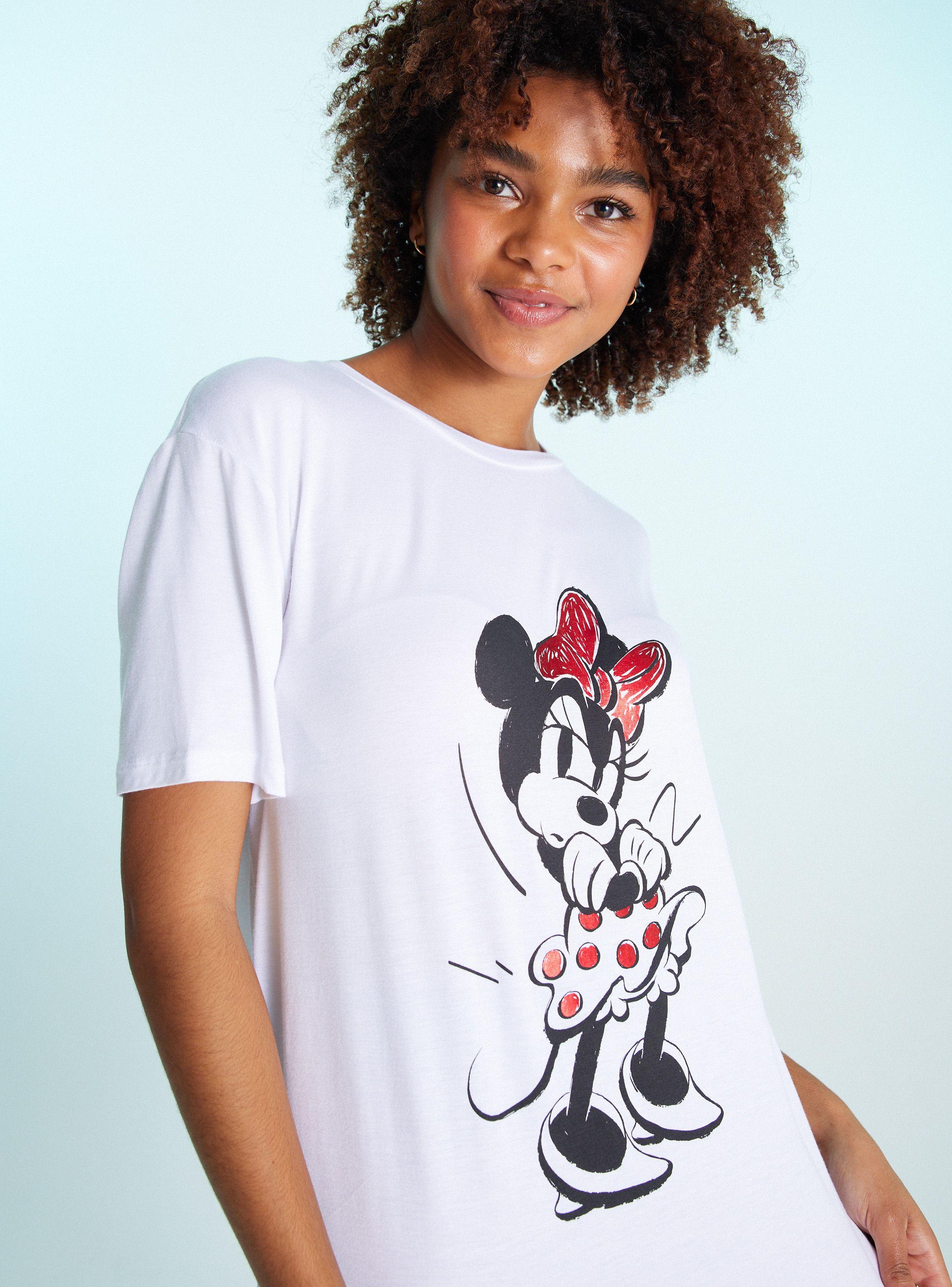 Polera Manga Corta Lincencia Disney Minnie Metalizada-2