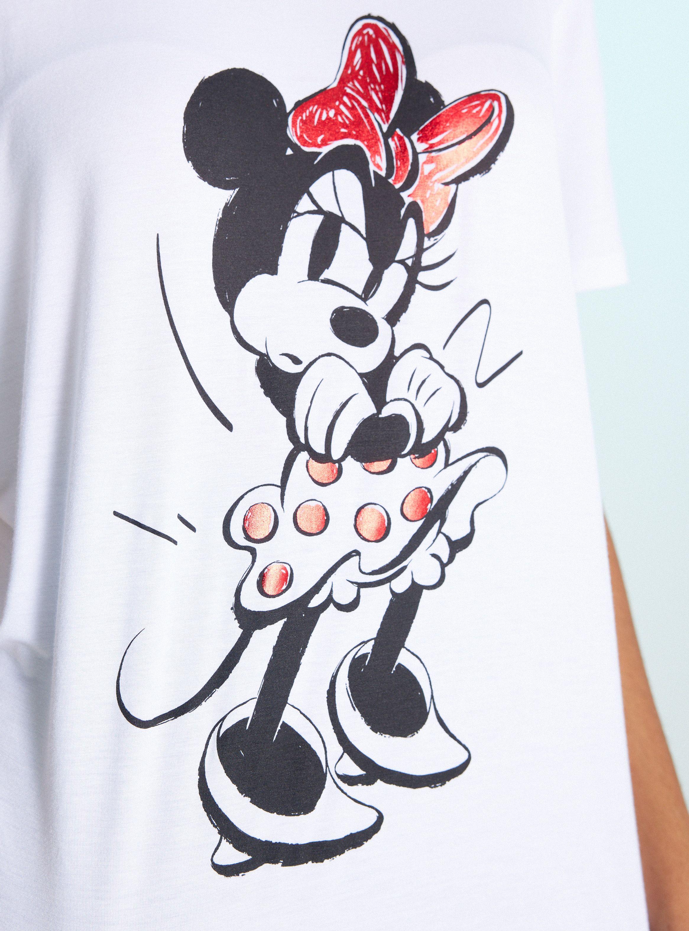 Polera Manga Corta Lincencia Disney Minnie Metalizada-3