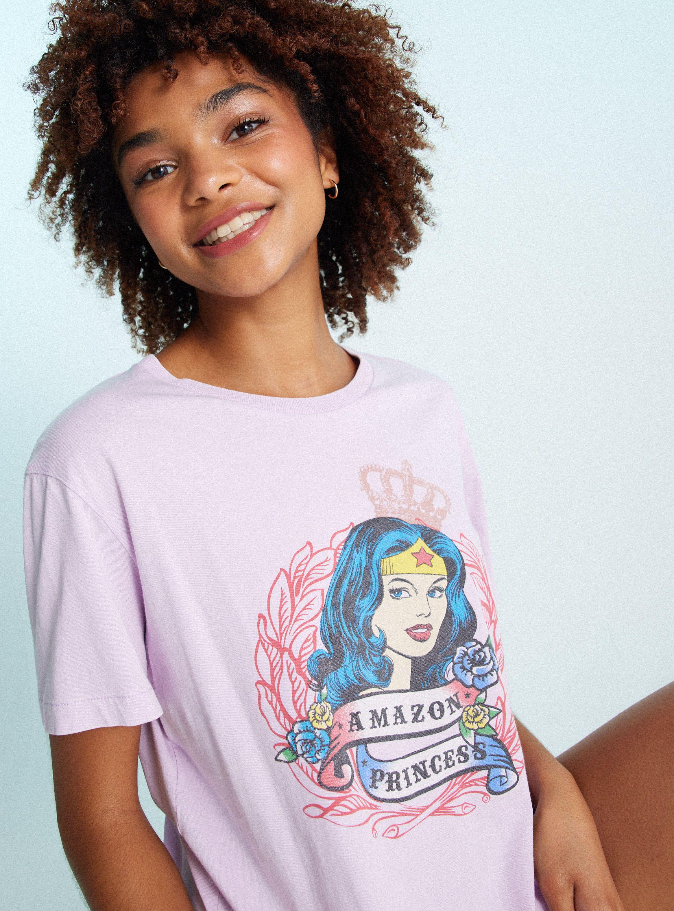 Polera Manga Corta Lincencia Amazon Princess-2