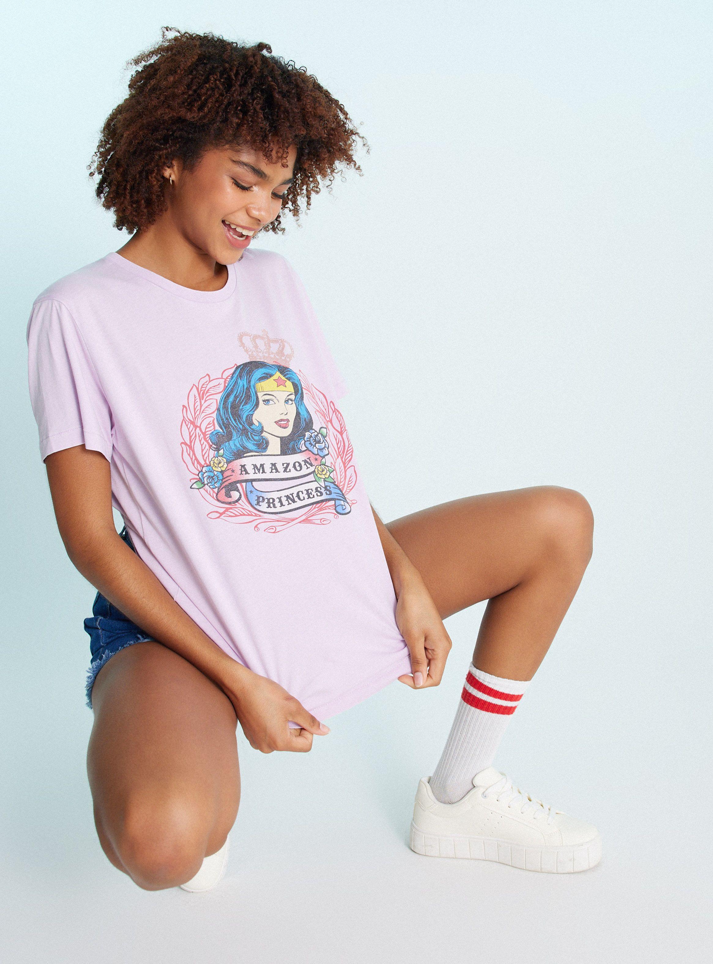 Polera Manga Corta Lincencia Amazon Princess-4