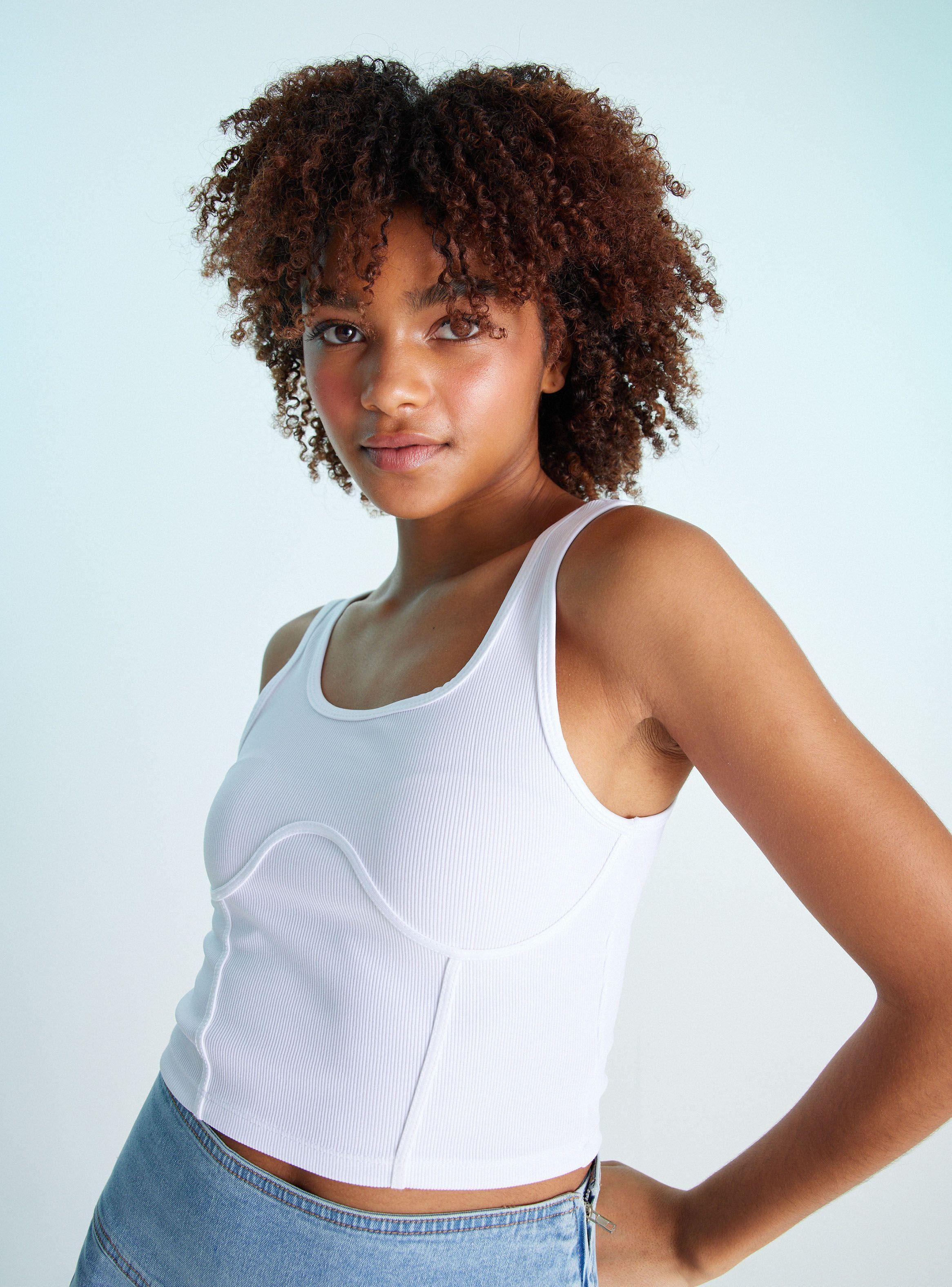 Polera Tipo Corset Forma Costura-2