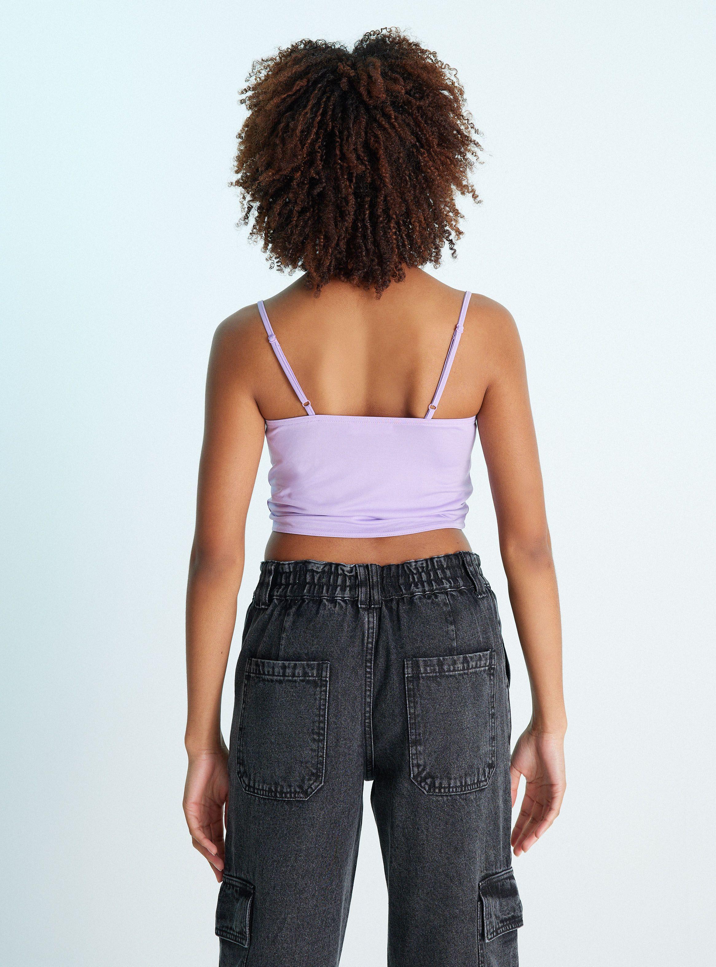 Polera Top Recogido con Pabilos-1