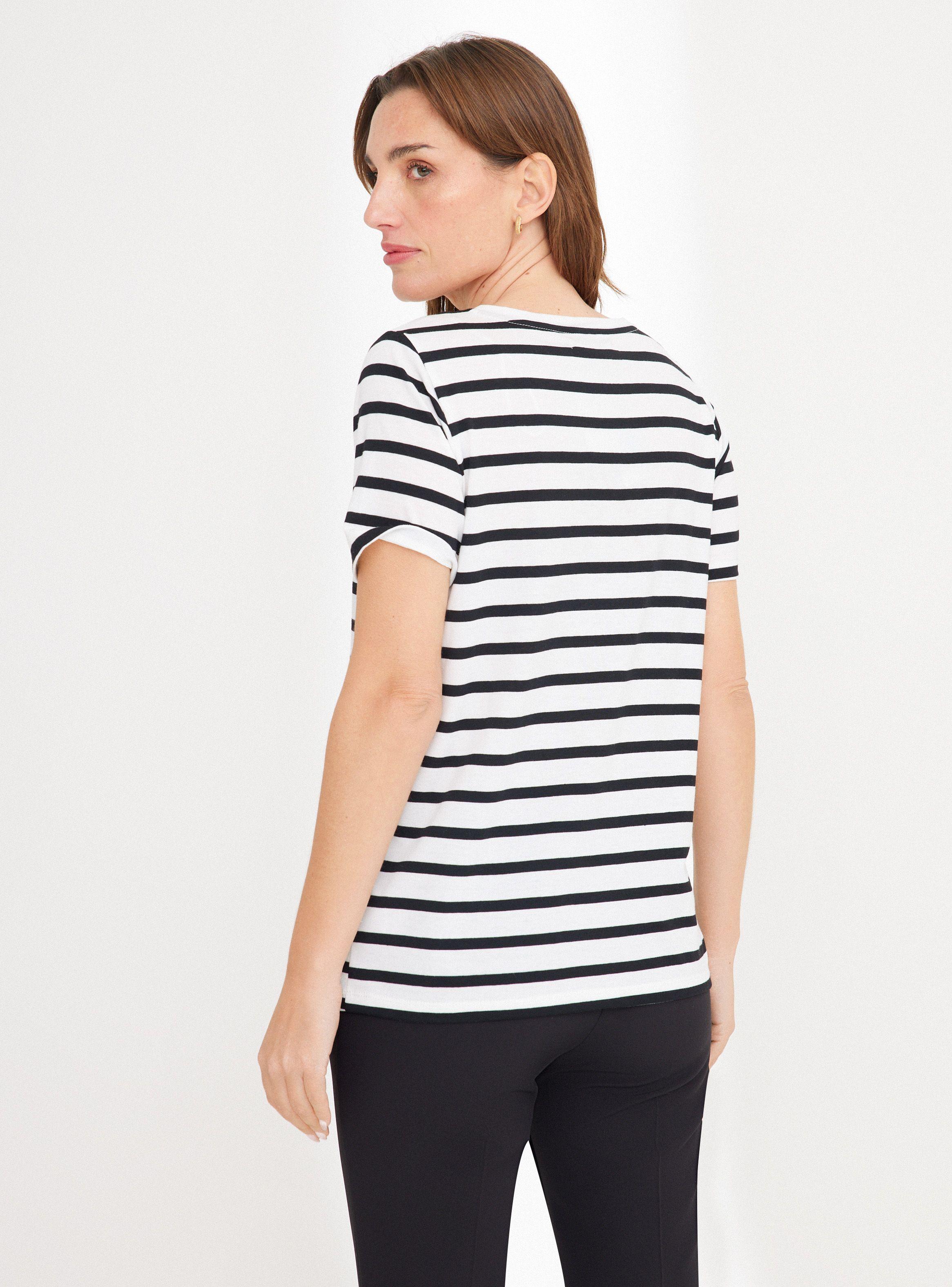 Polera Rayada con Texto-1