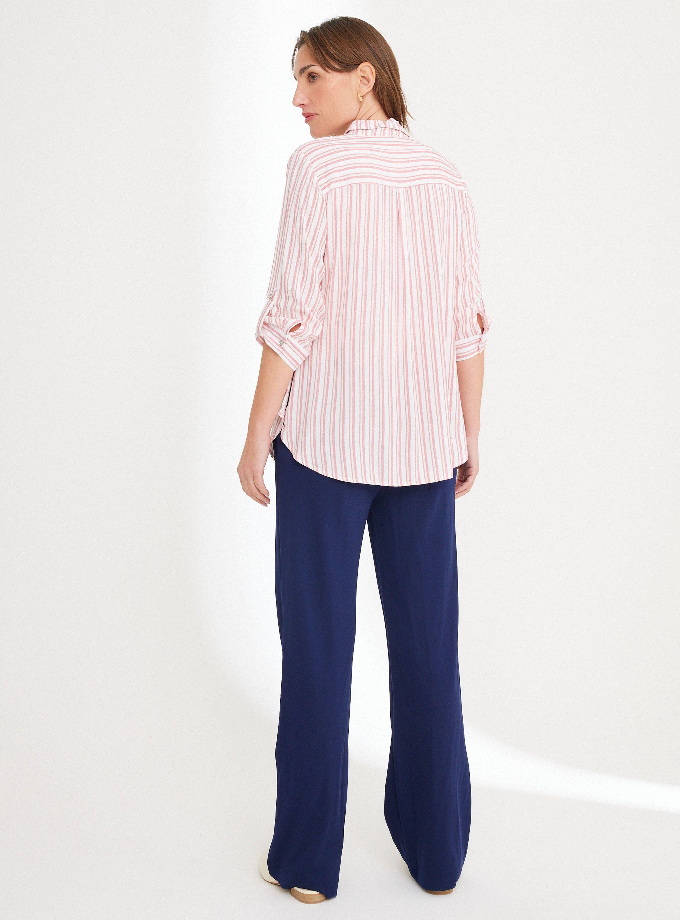 Blusa Rayada Manga Tres Cuartos-5