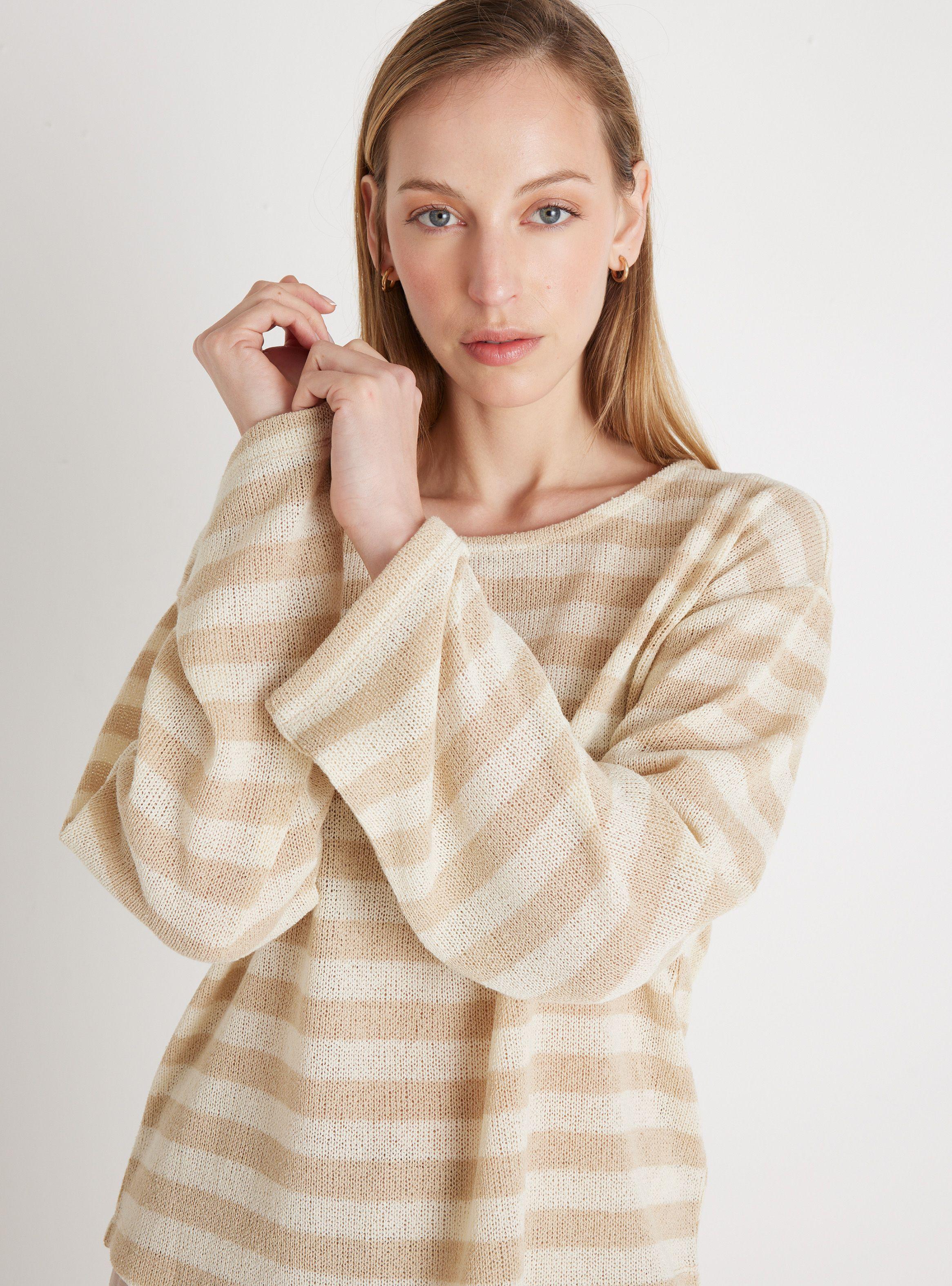 Sweater Rayado Manga Larga-2