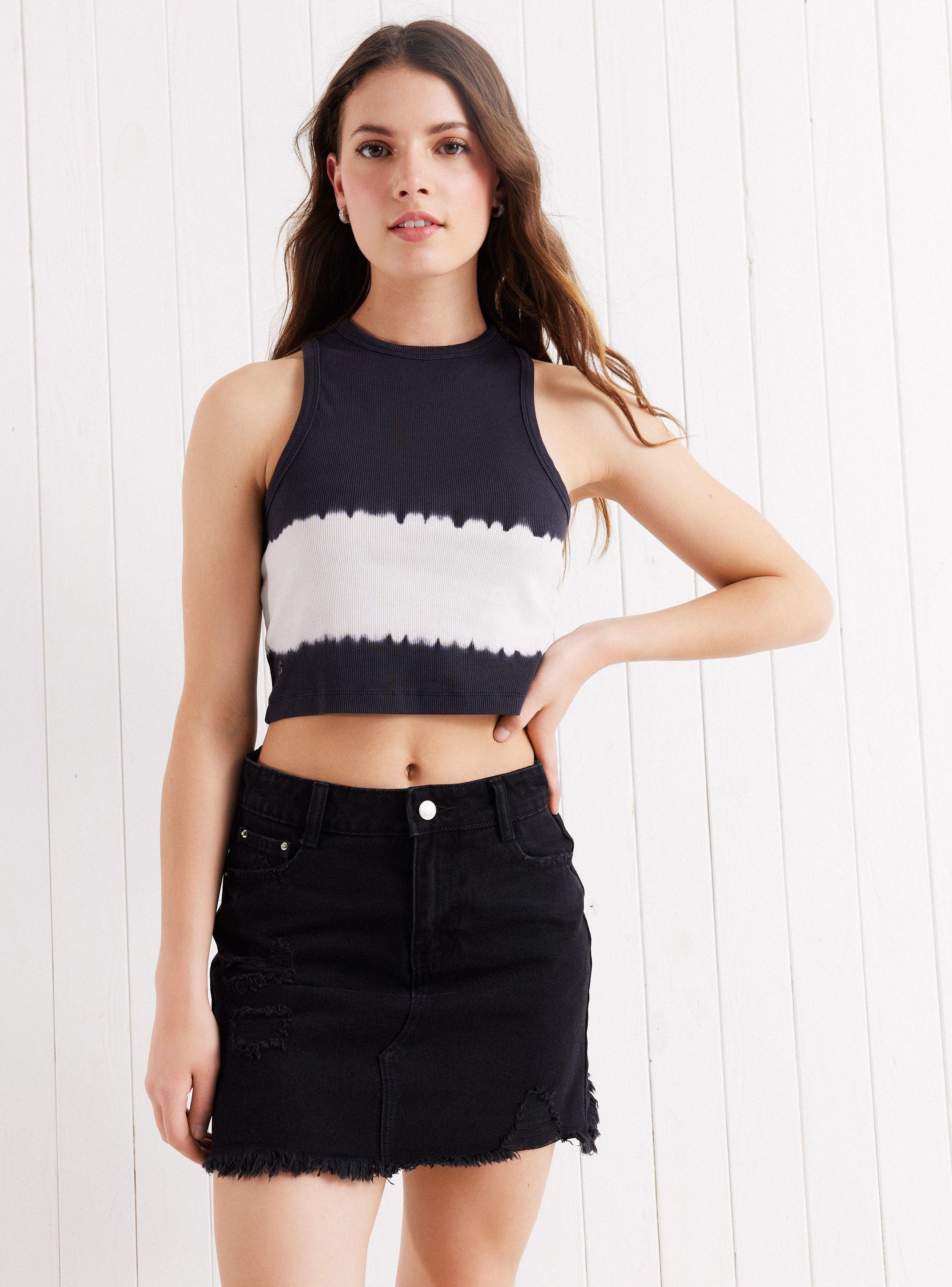 Polera Halter Garment Dye-0