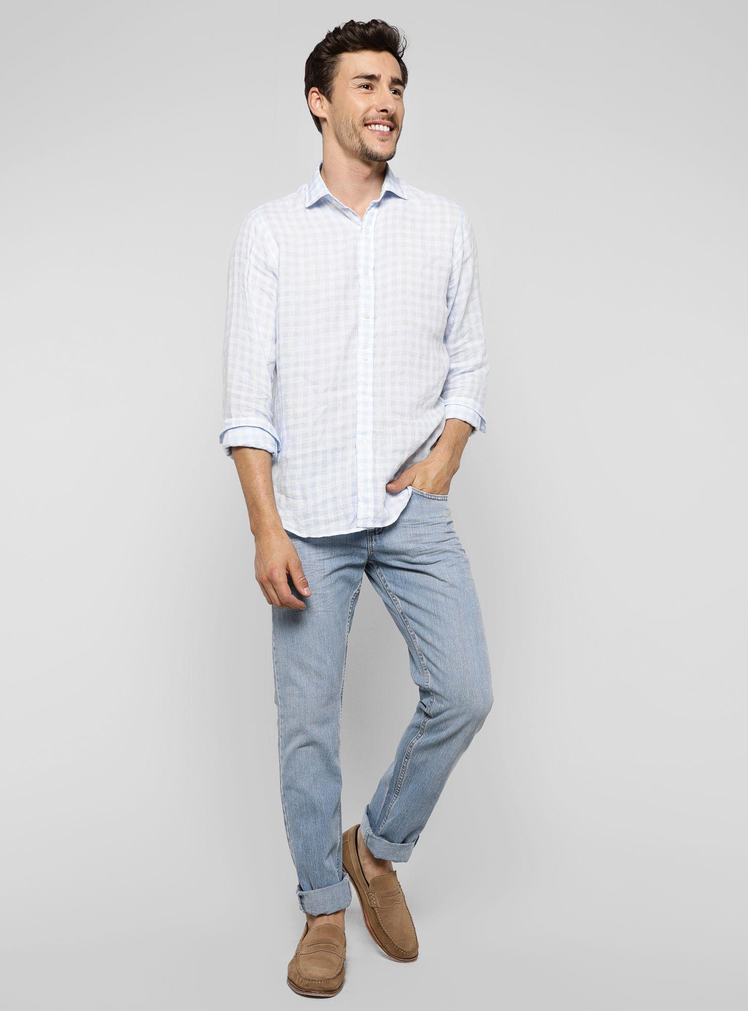 Jeans Cash Slim Fit Liso Lee-3