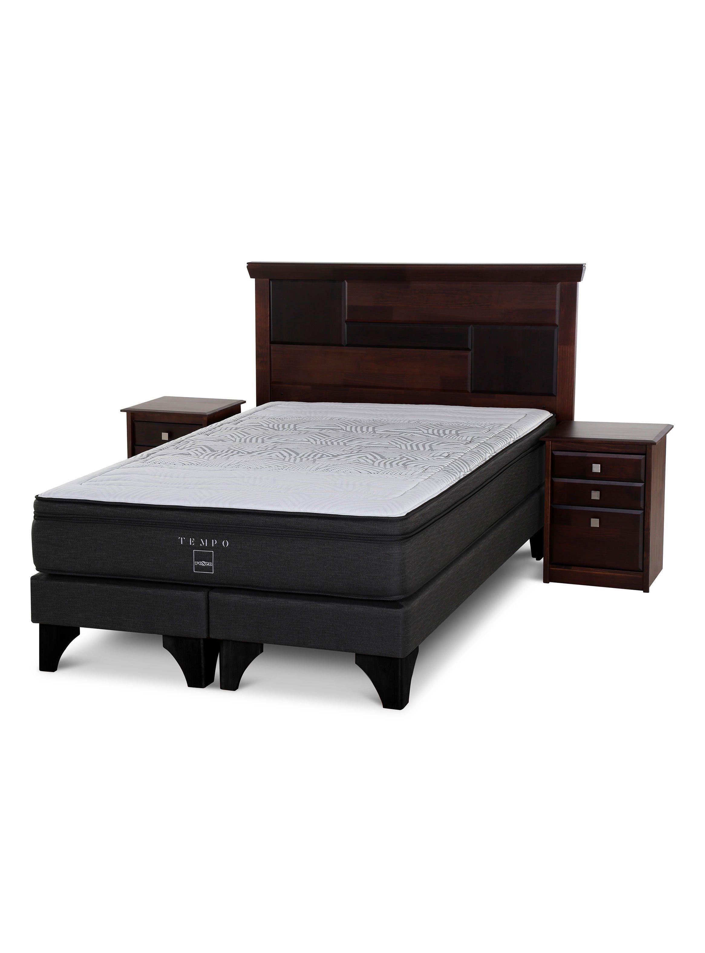 Box Spring Tempo 2 Plazas Base Dividida + Set Muebles Domenico-0