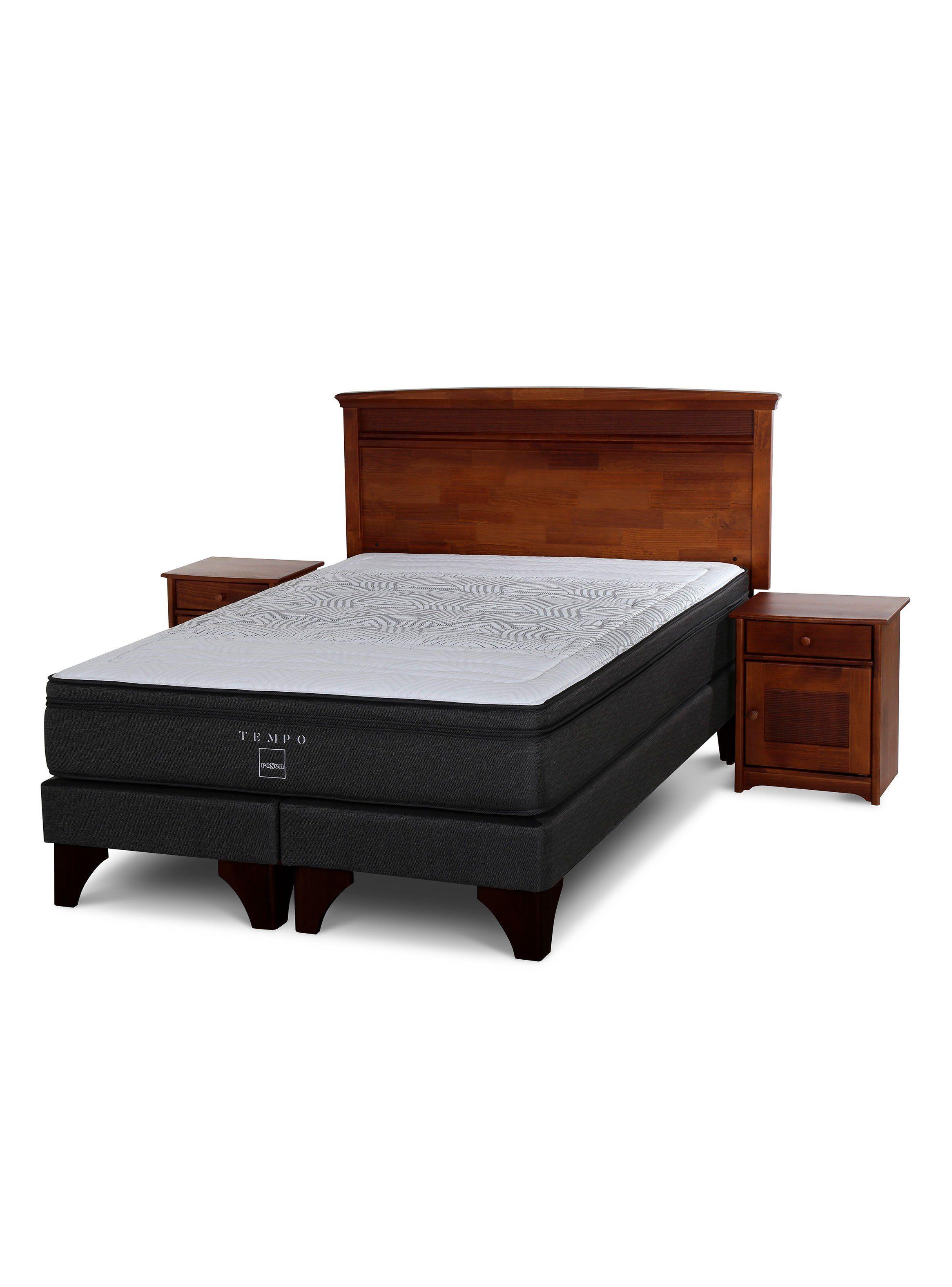 Box Spring Tempo King Base Dividida + Set Muebles Veneto-0