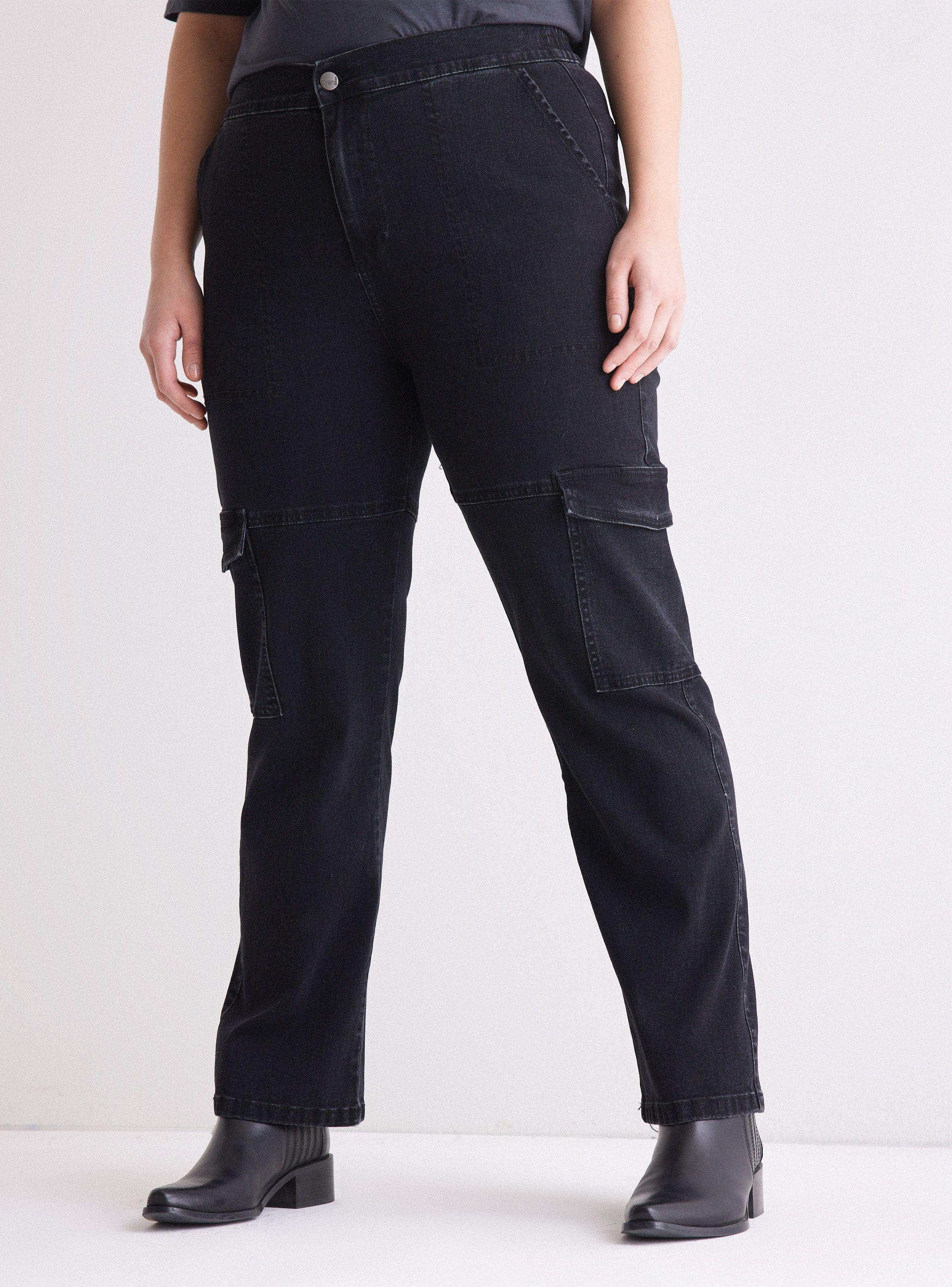 Jeans Bolsillos Cargo Pretina-0