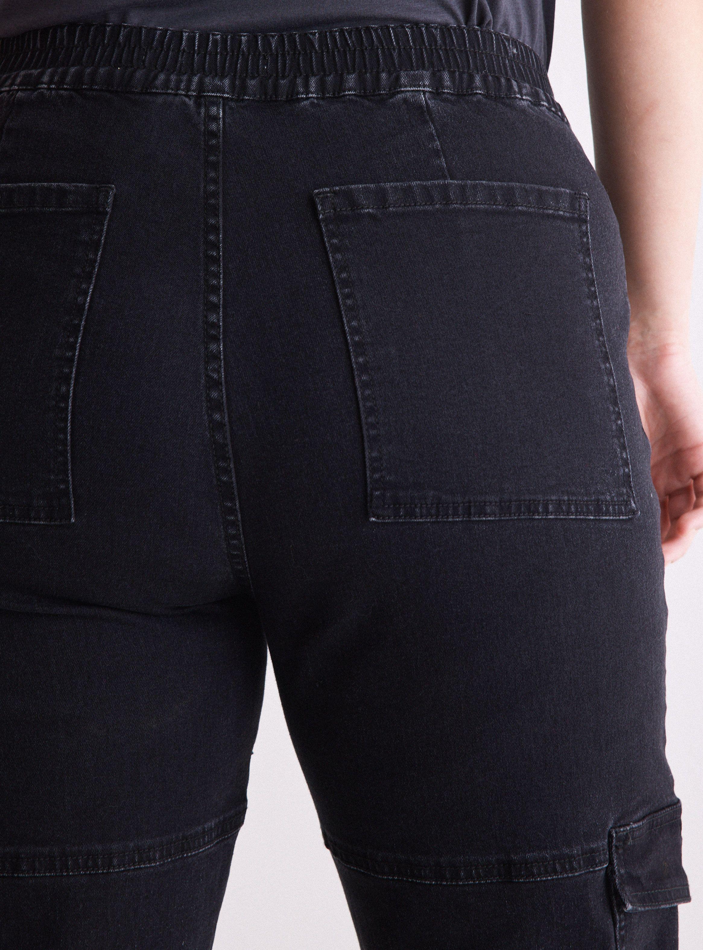 Jeans Bolsillos Cargo Pretina-3