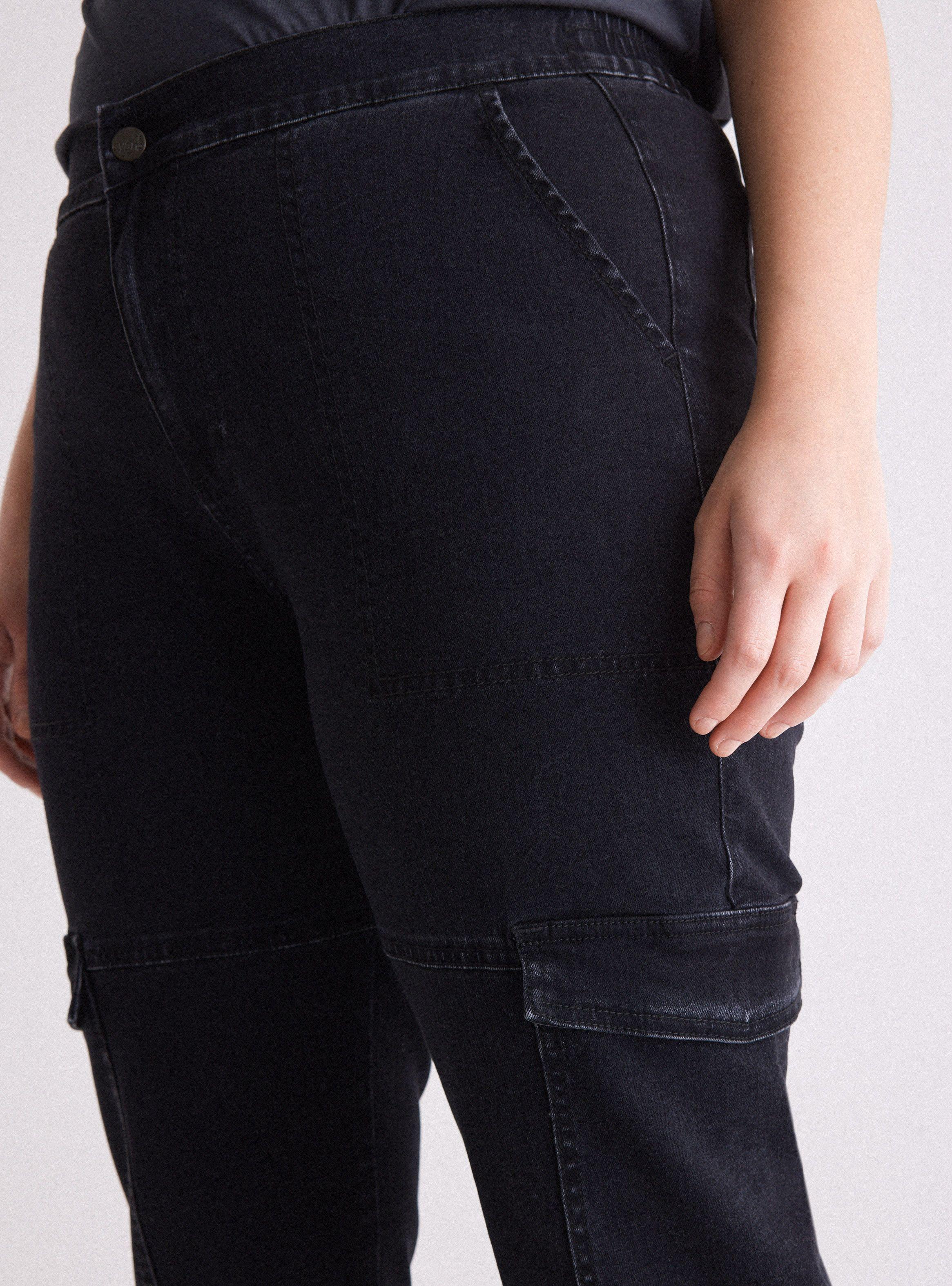 Jeans Bolsillos Cargo Pretina-2