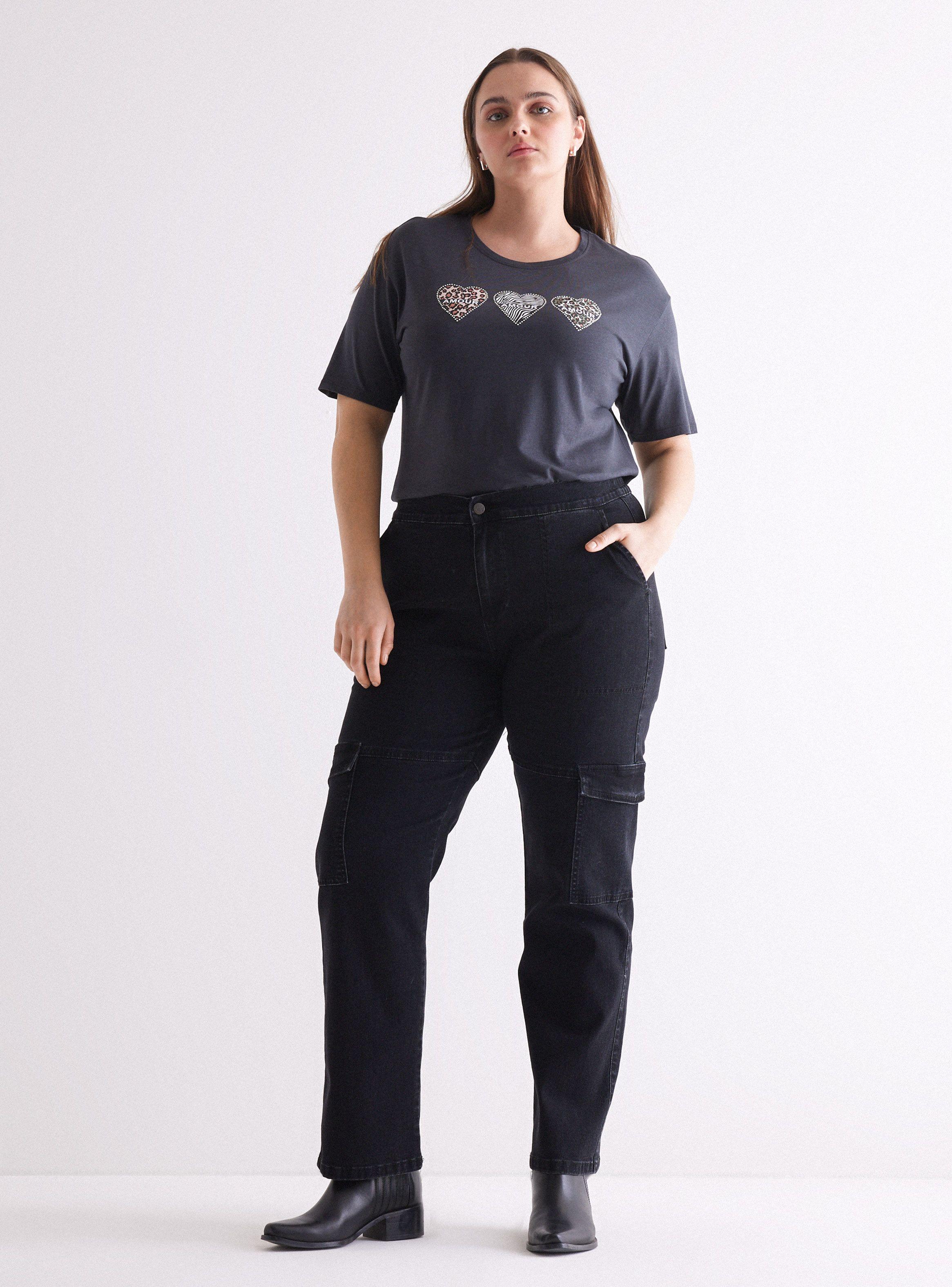 Jeans Bolsillos Cargo Pretina-4
