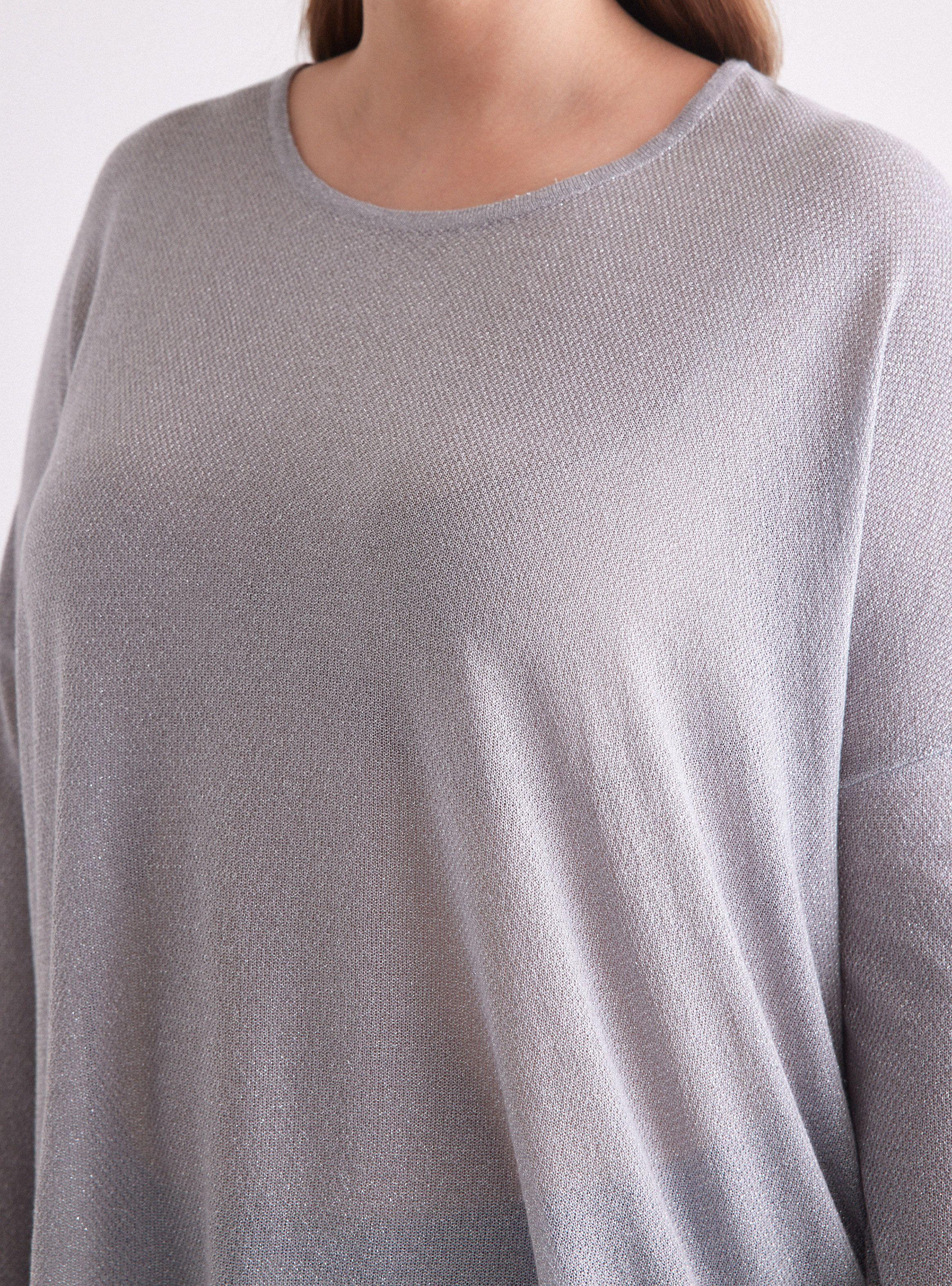 Polera Hilo Metalizado Con Aberturas Laterales-3